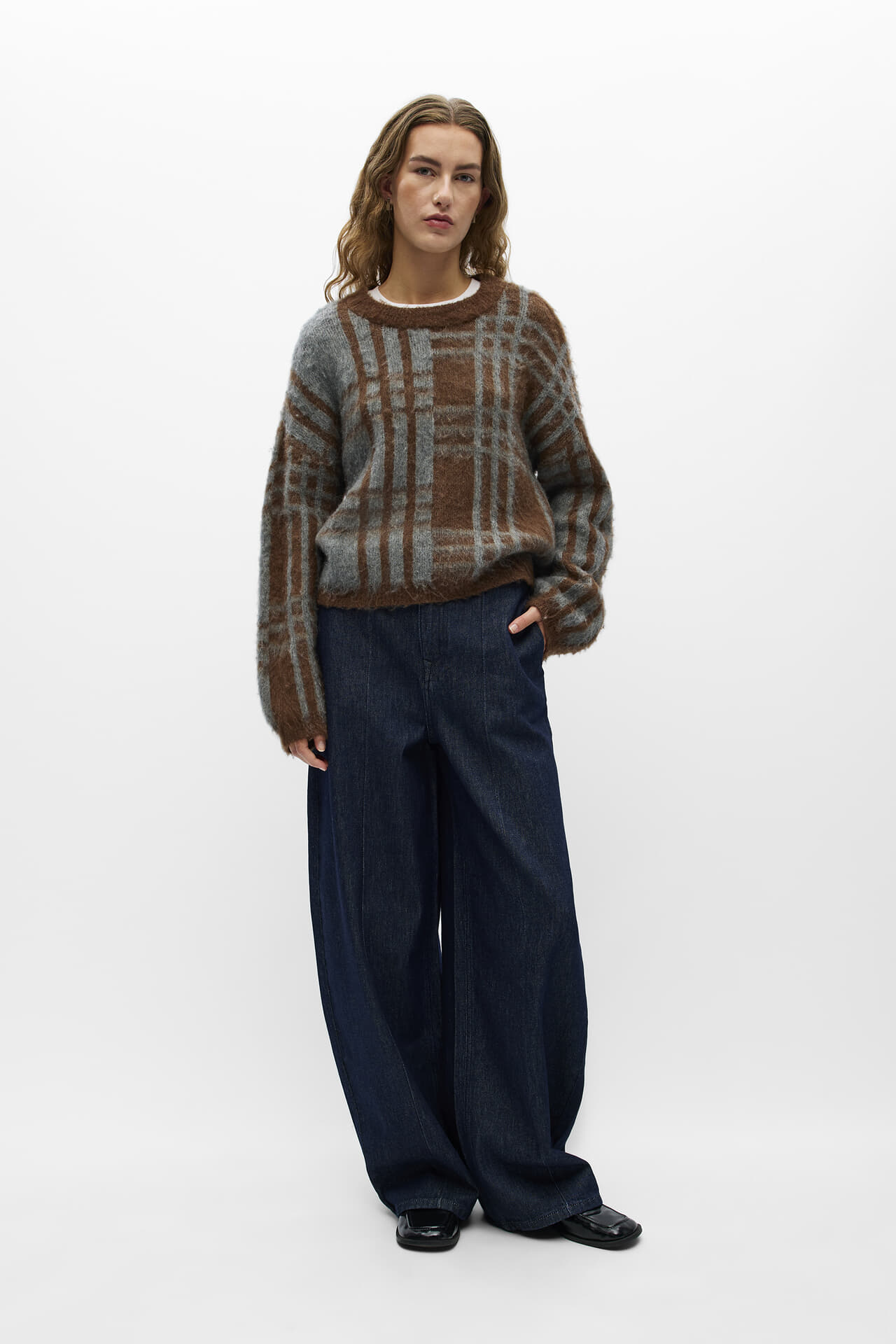 Object Gebreide Pullover Pipsy Bruin dames