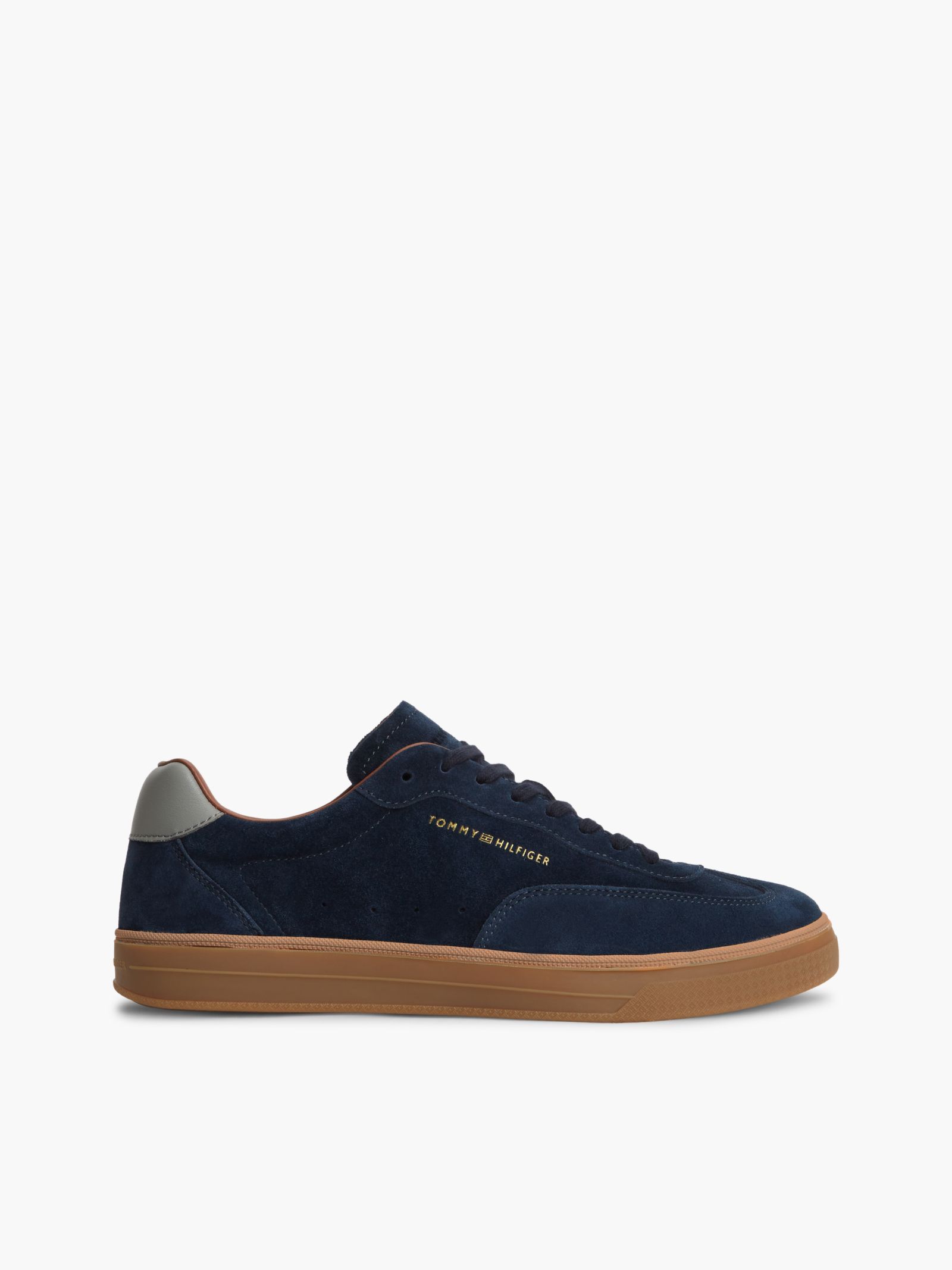Tommy Hilfiger New York Label luxe suède sneaker in marine