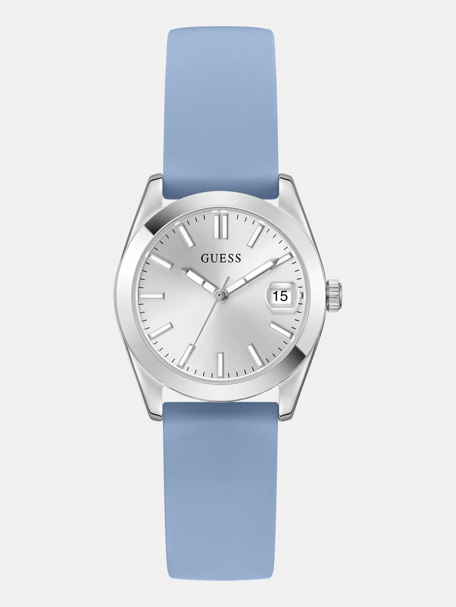Guess Analoge Siliconen Horloge 32 Mm in blauw
