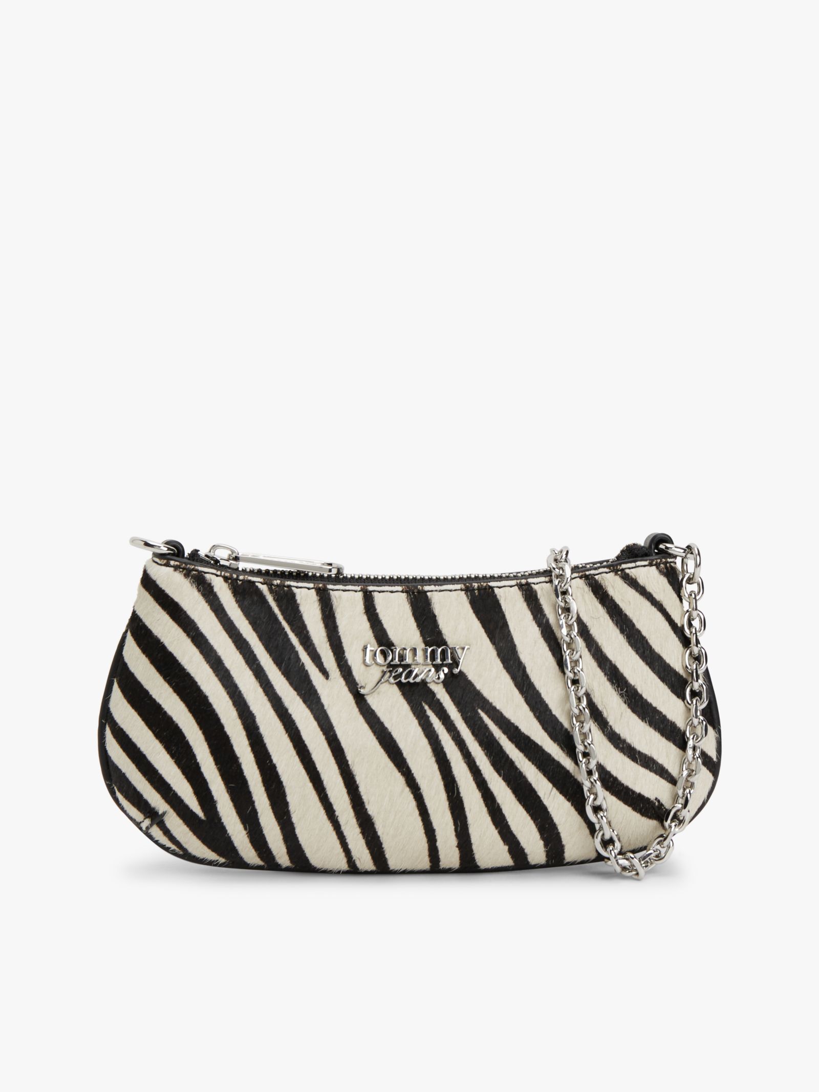 Tommy Jeans Portemonnee met zebraprint kettingriem en logo