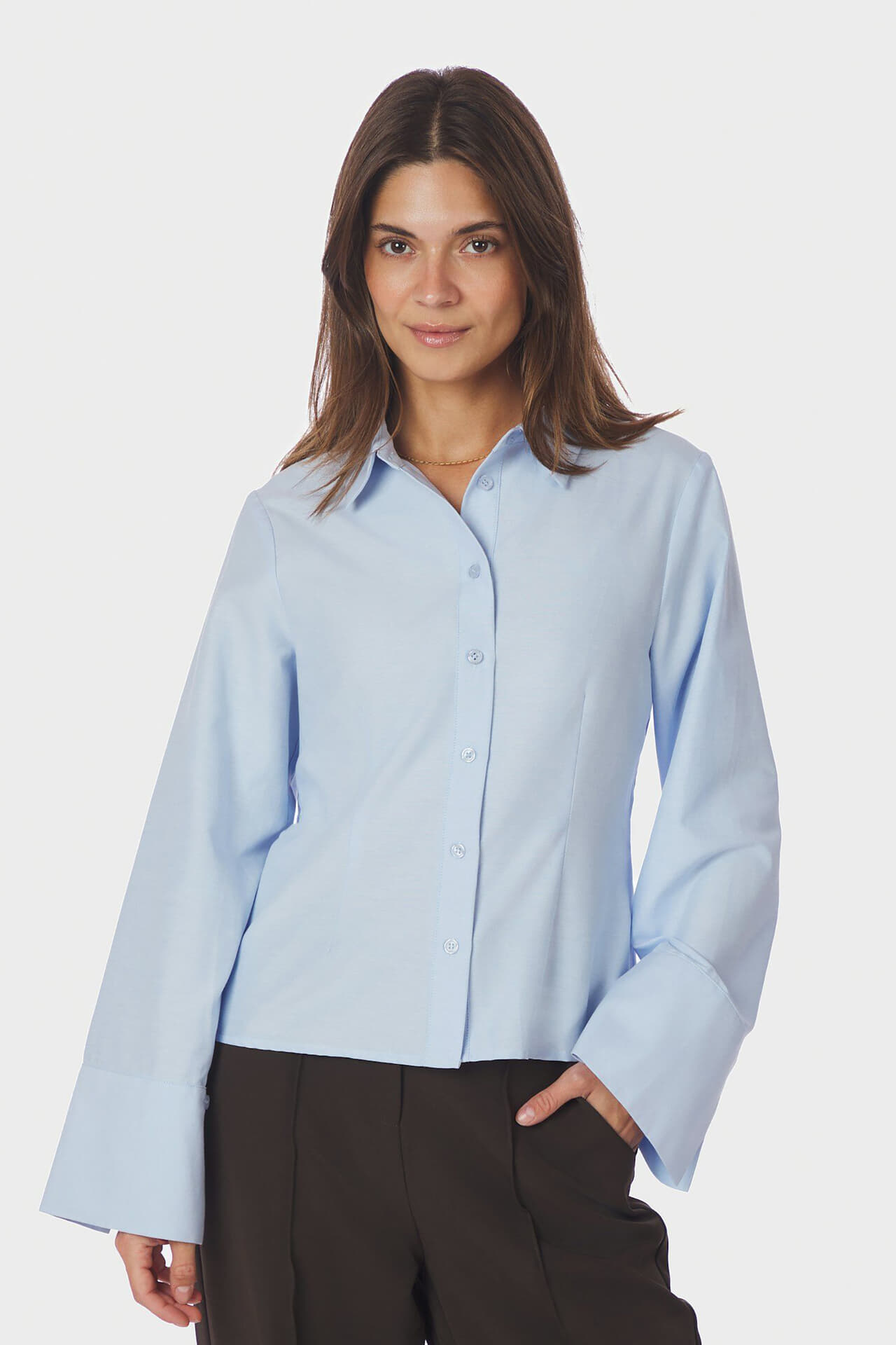Neo Noir Blouse Rosa Oxford Blauw dames