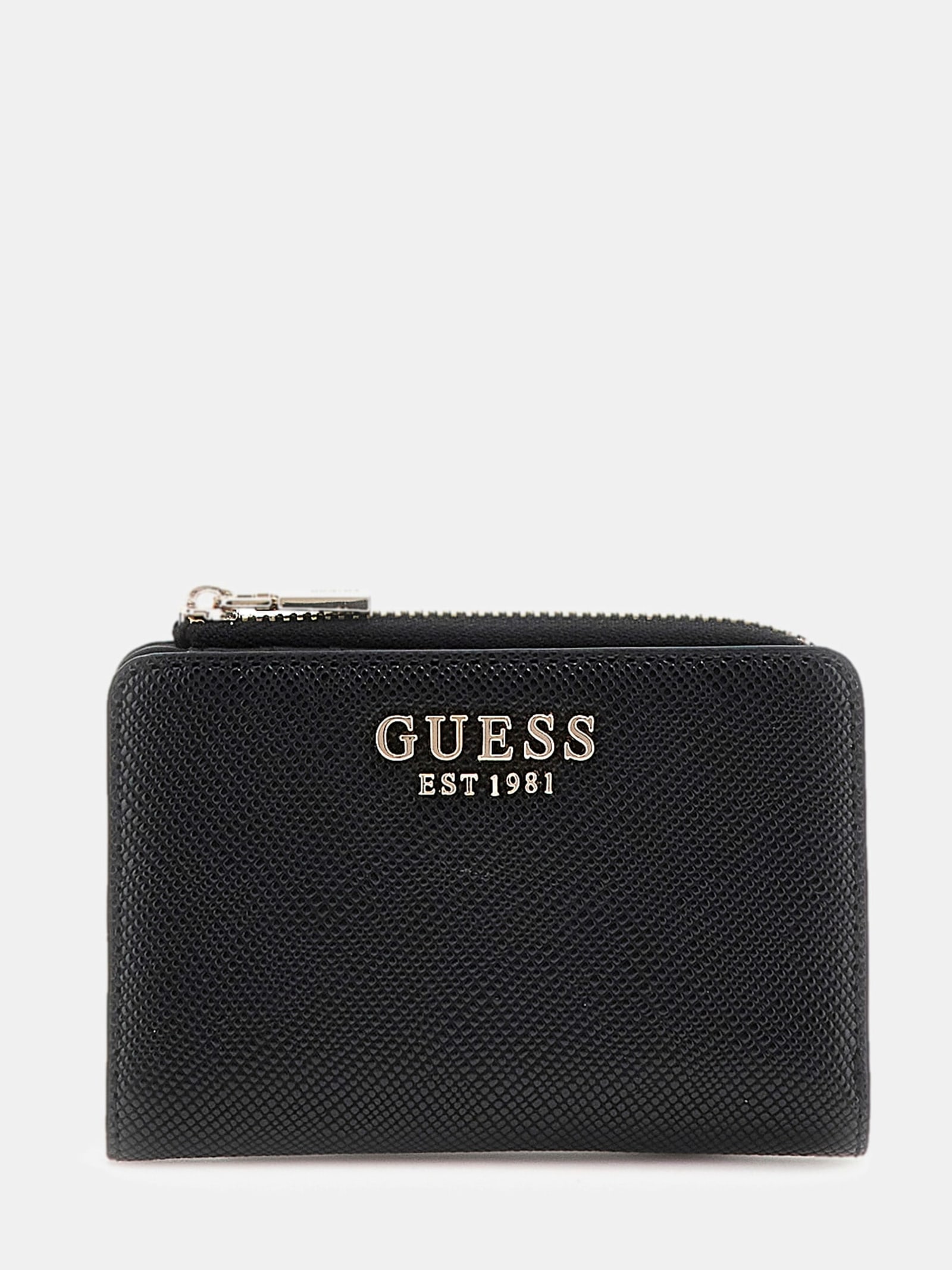 Guess Portemonnee Laurel Saffiano in zwart