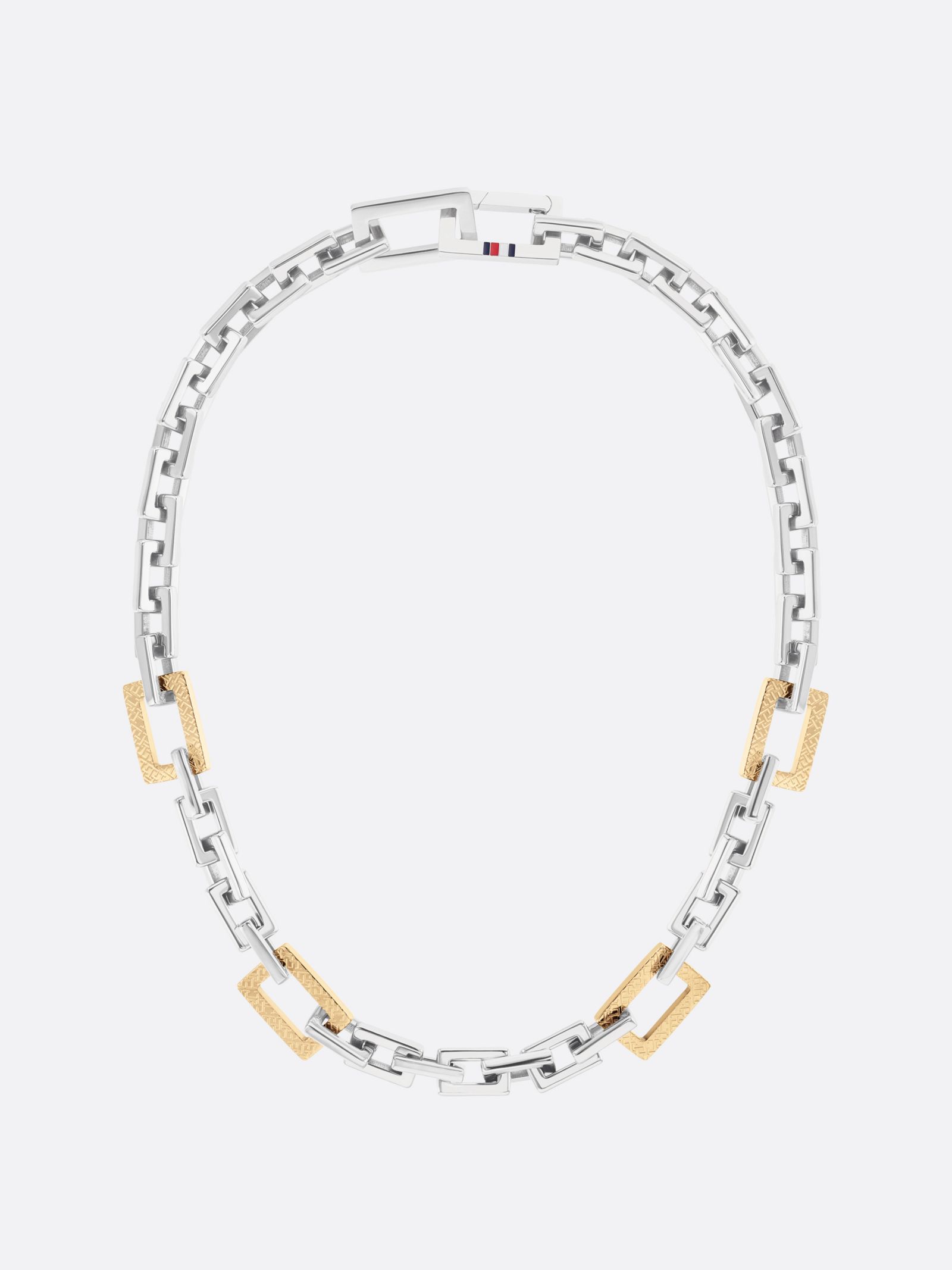 Tommy Hilfiger Tweekleurige schakelketting met TH monogram
