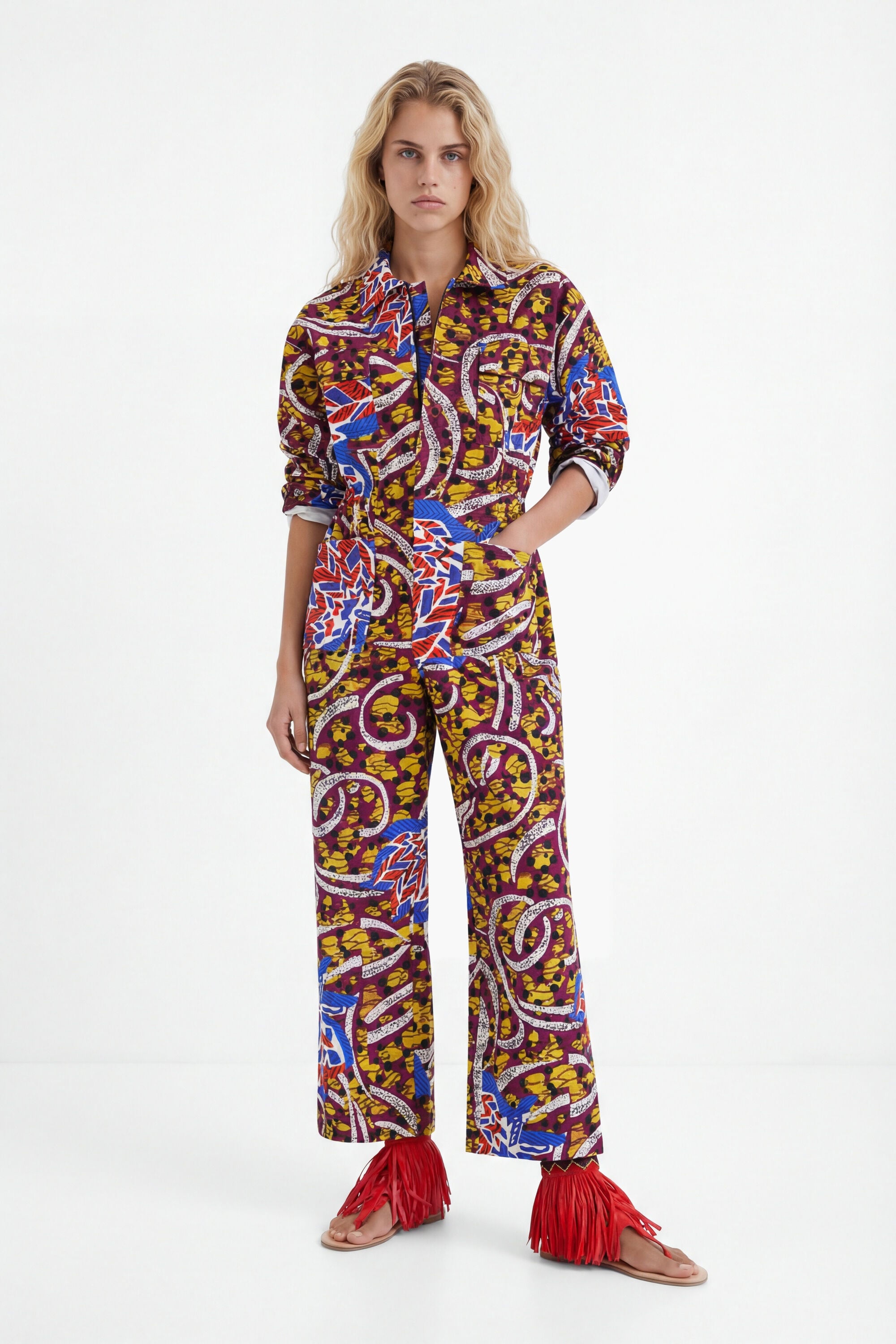 Desigual Lange jumpsuit van Stella Jean