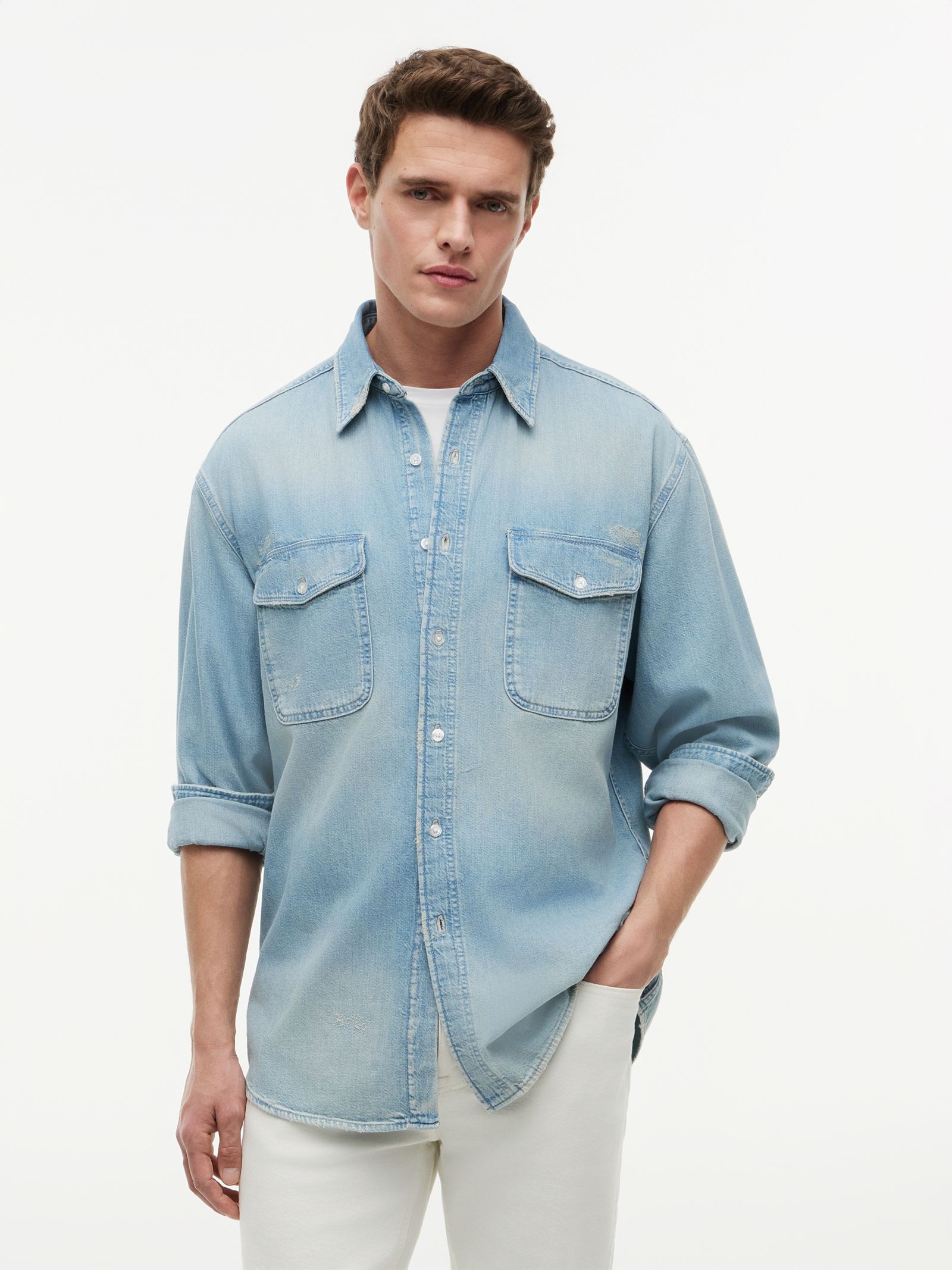 Tommy Hilfiger relaxed fit denim overhemd