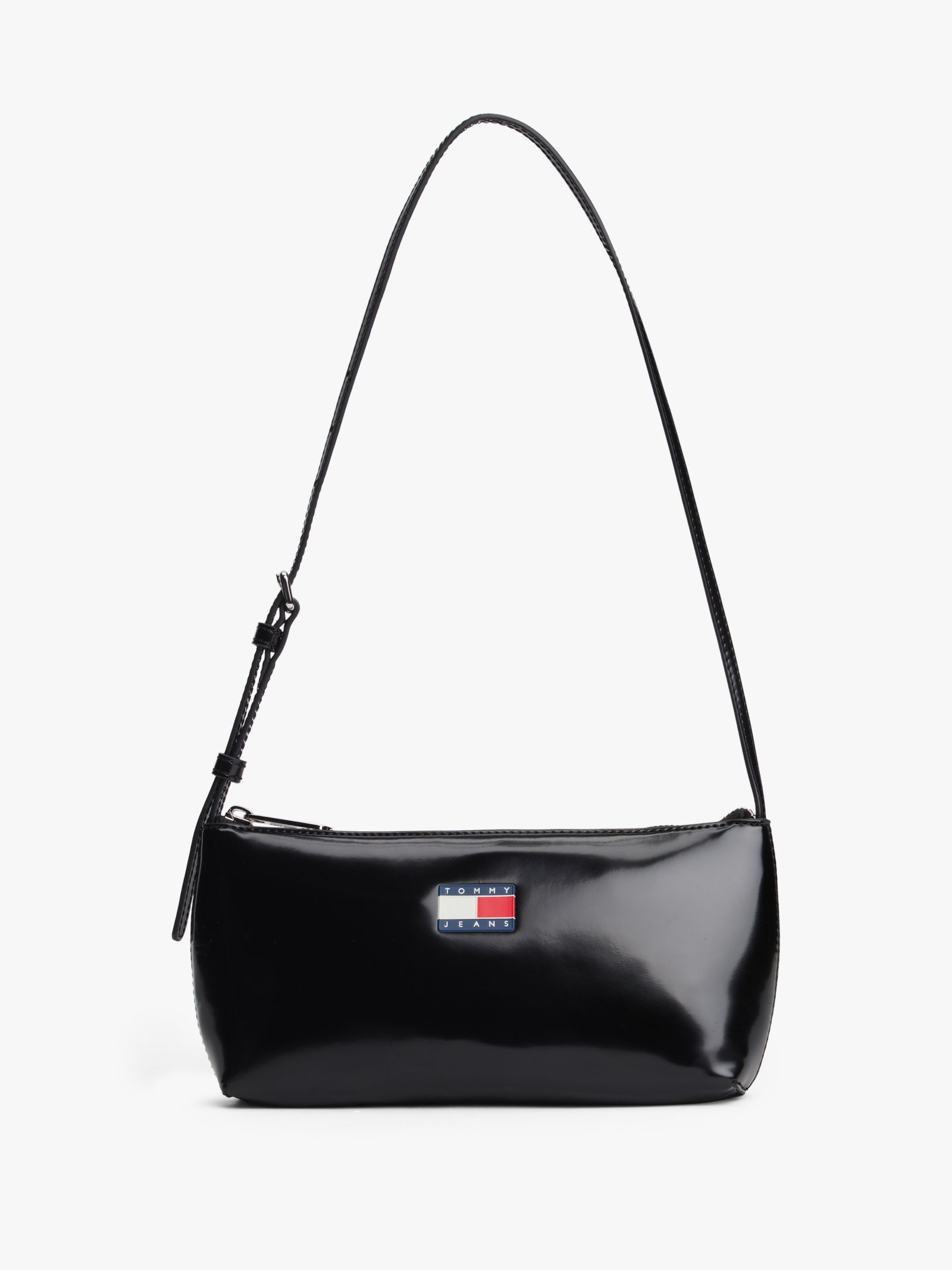 Tommy Jeans Essential glanzende schoudertas met logo