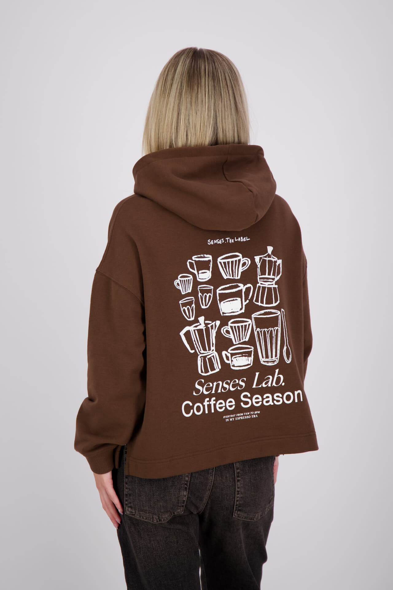Senses The Label Hoodie Bruin dames