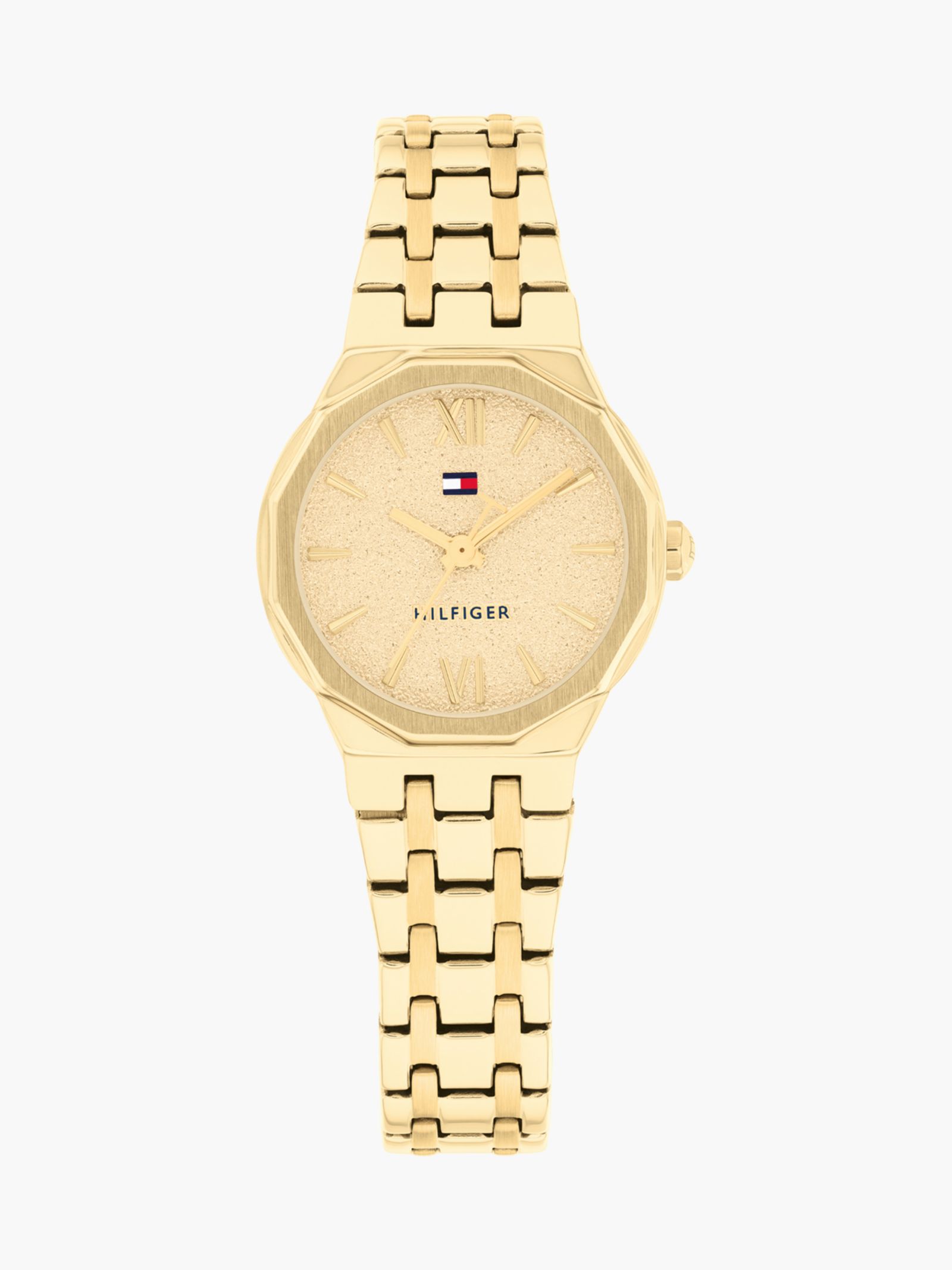 Tommy Hilfiger Verguld horloge met frosted wijzerplaat