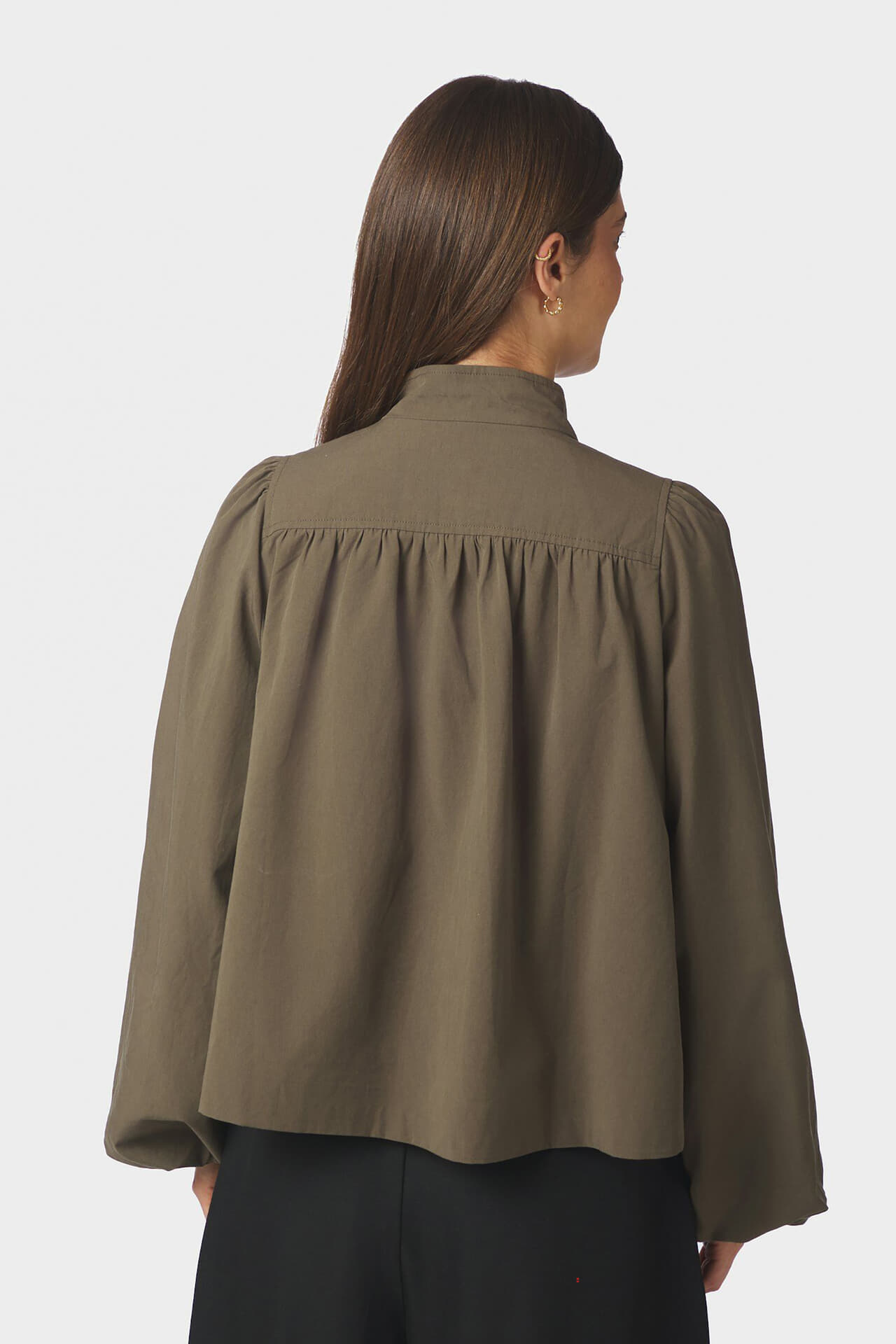Neo Noir Overshirt Tirsa Twill Army dames