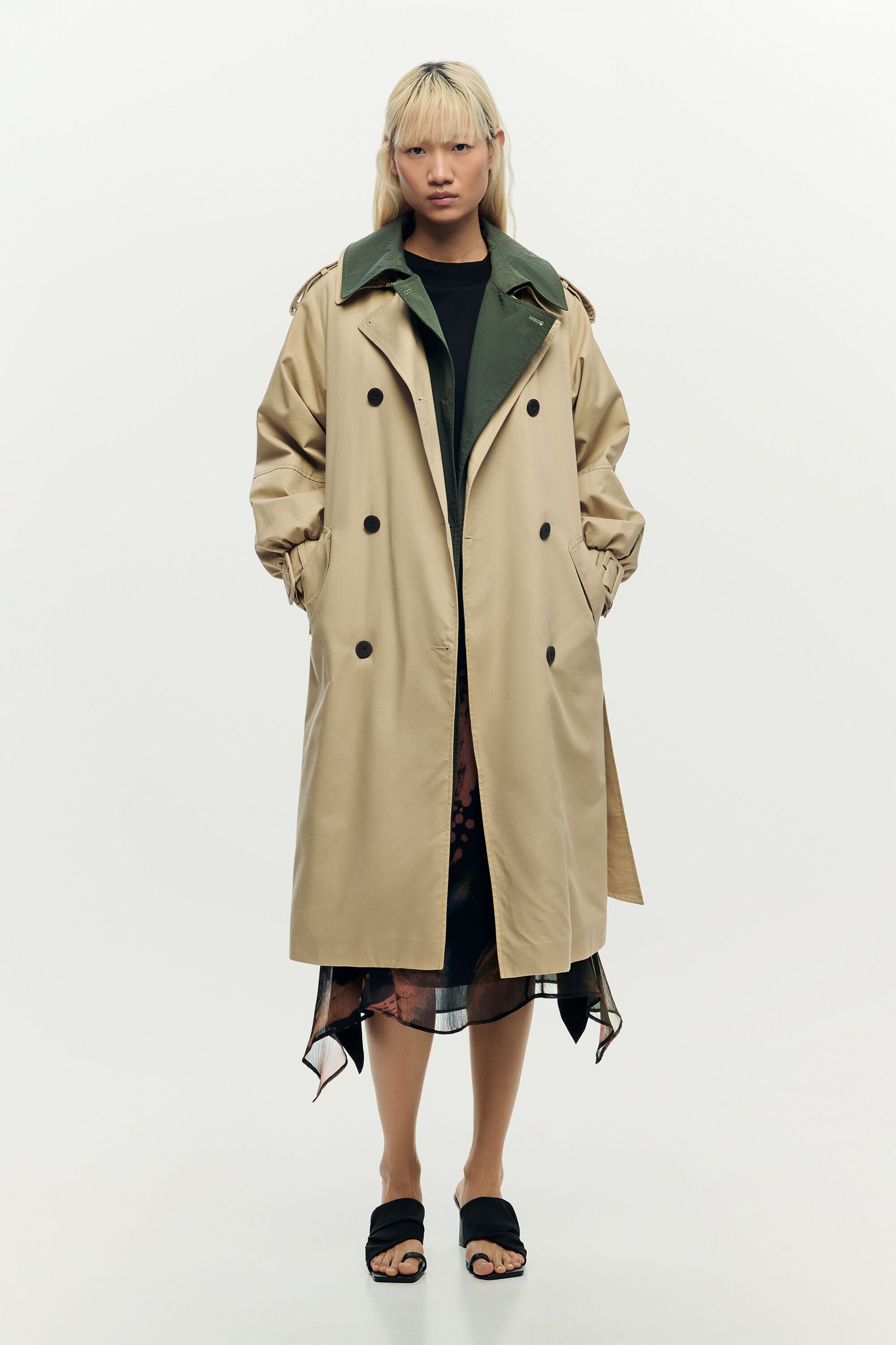Desigual Tweedelige trenchcoat in twee kleuren