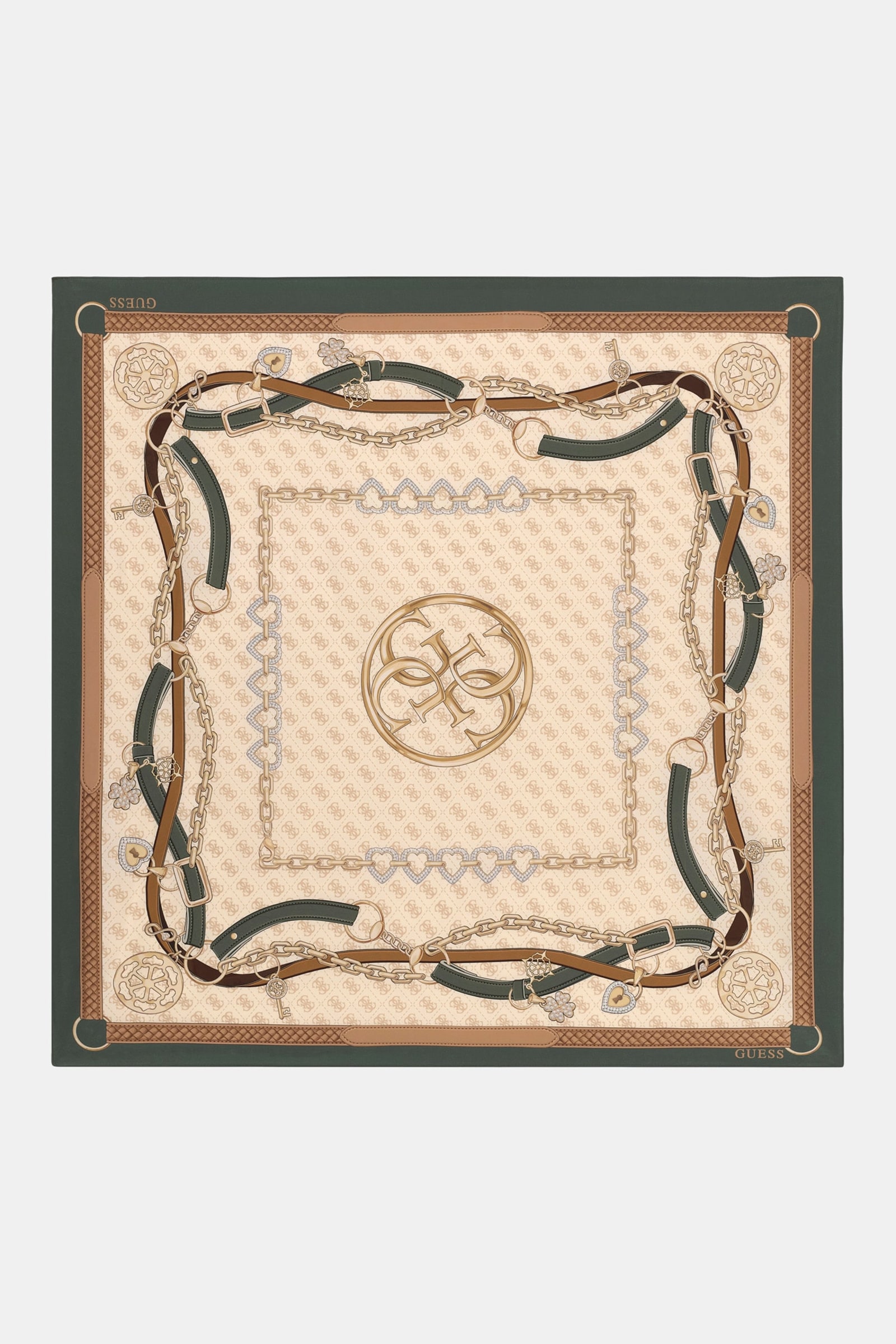 Guess Bedrukte Foulard in beige