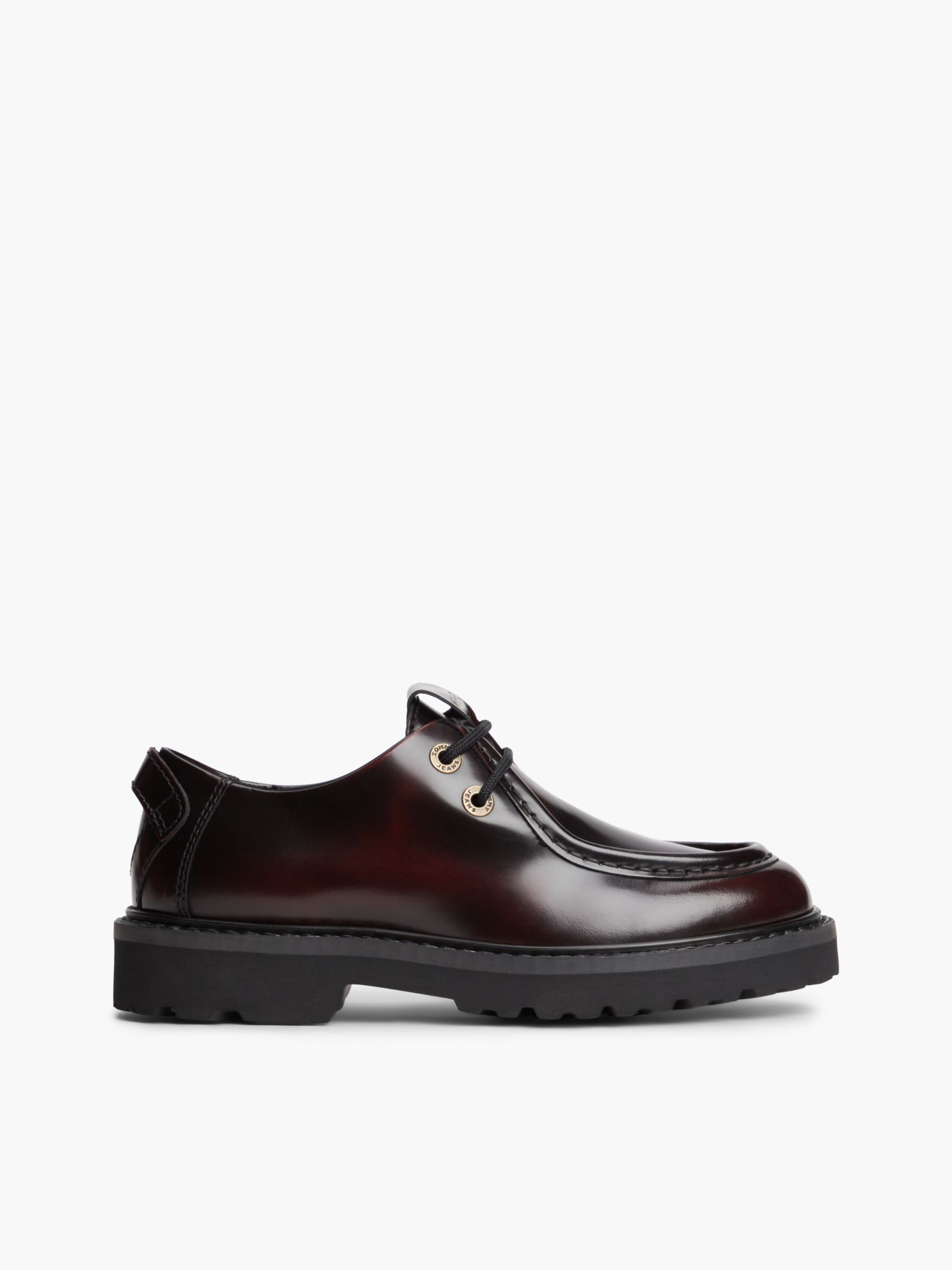 Tommy Jeans Archive leren veterschoen met profielzool