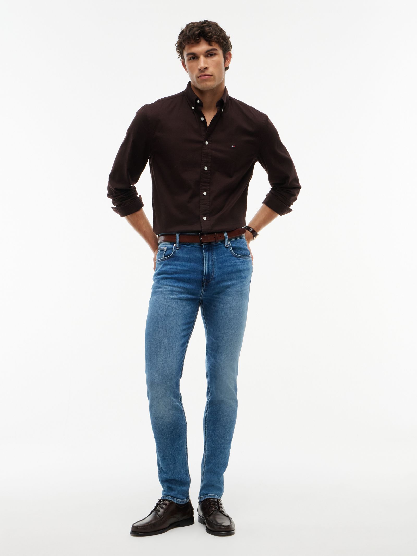 Tommy Hilfiger Bleecker slim jeans met fading in blauw