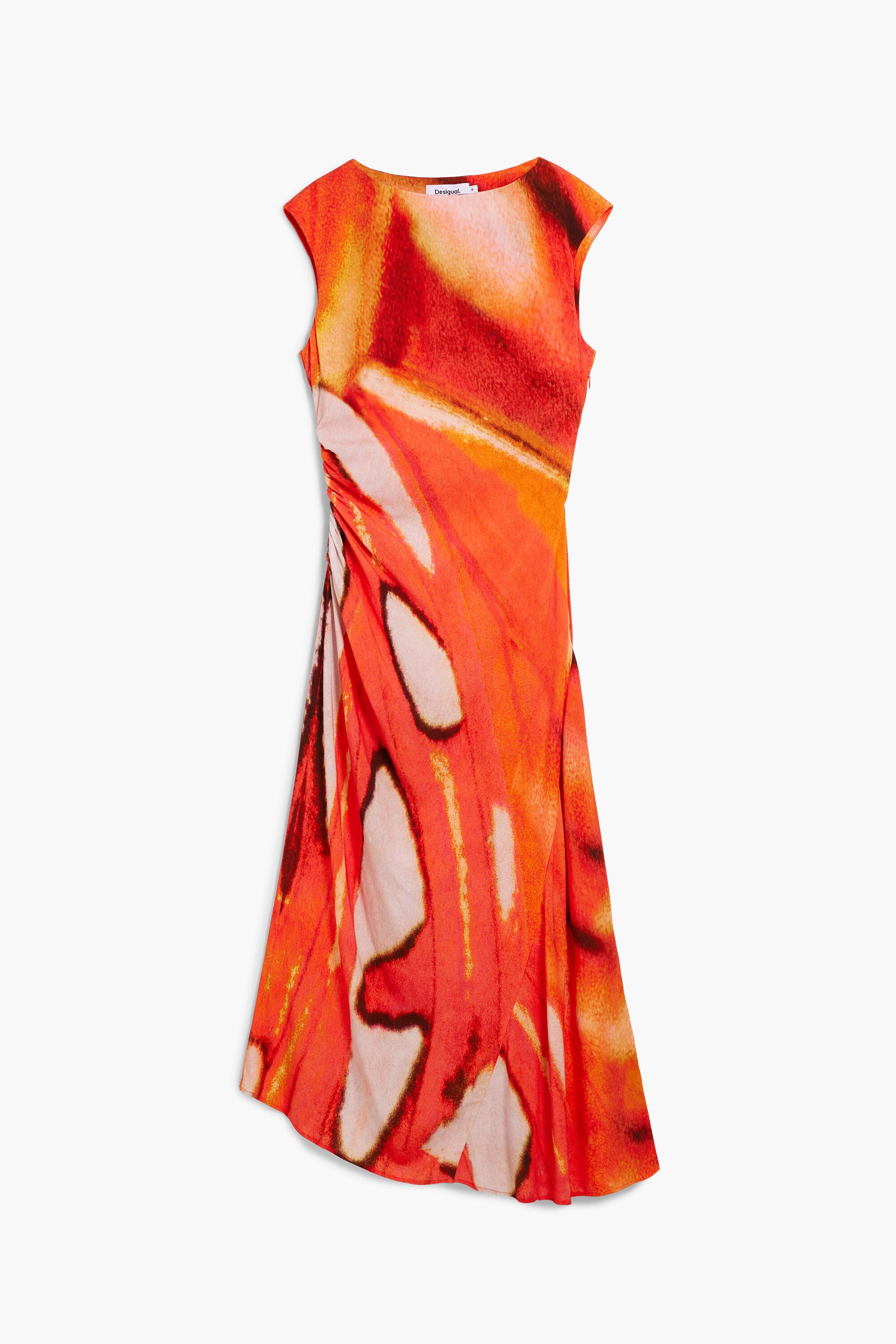Desigual Gedrapeerde lange jurk