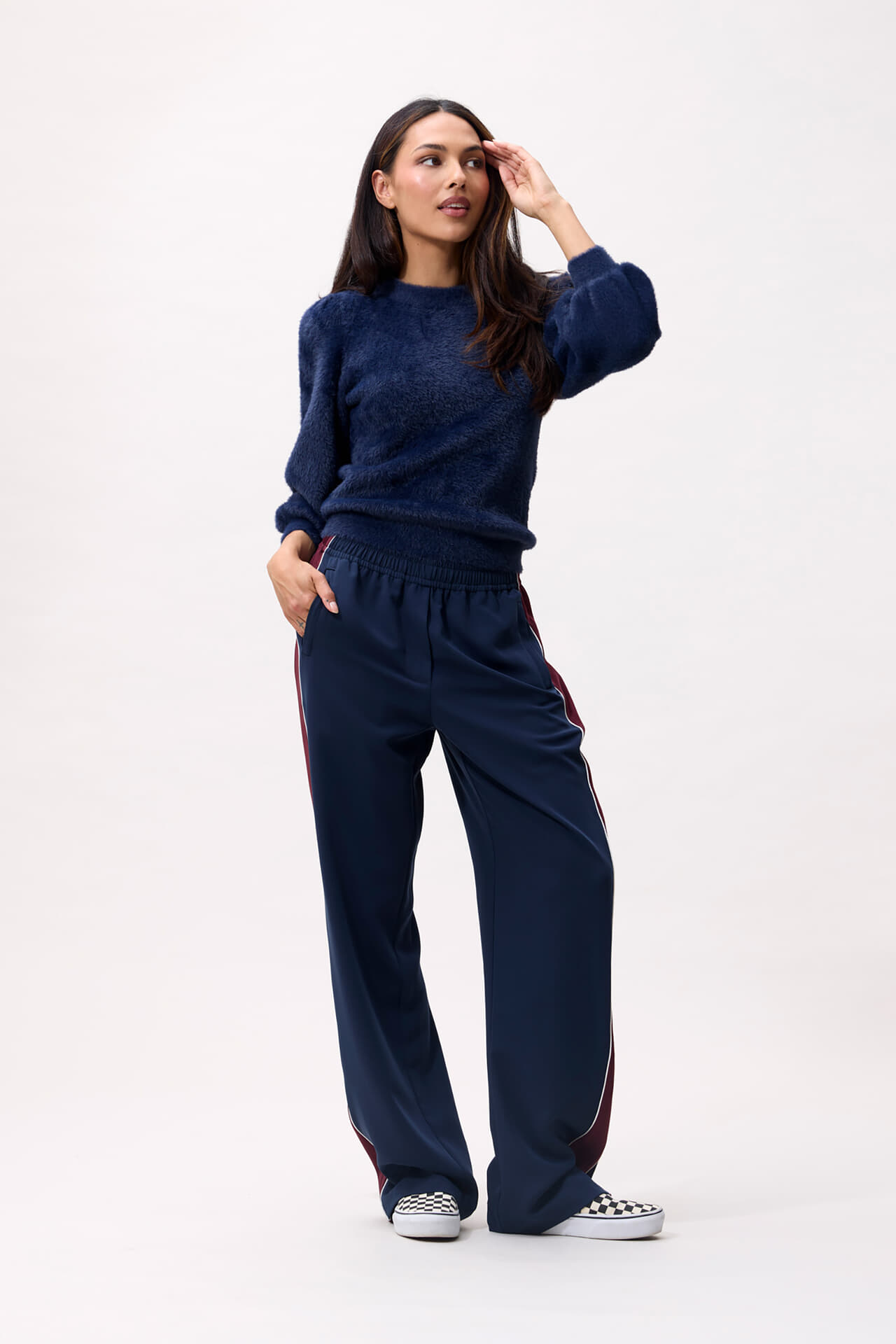 Catwalk Junkie Sweater Fuzzy puff sleeve Jeans Light dames