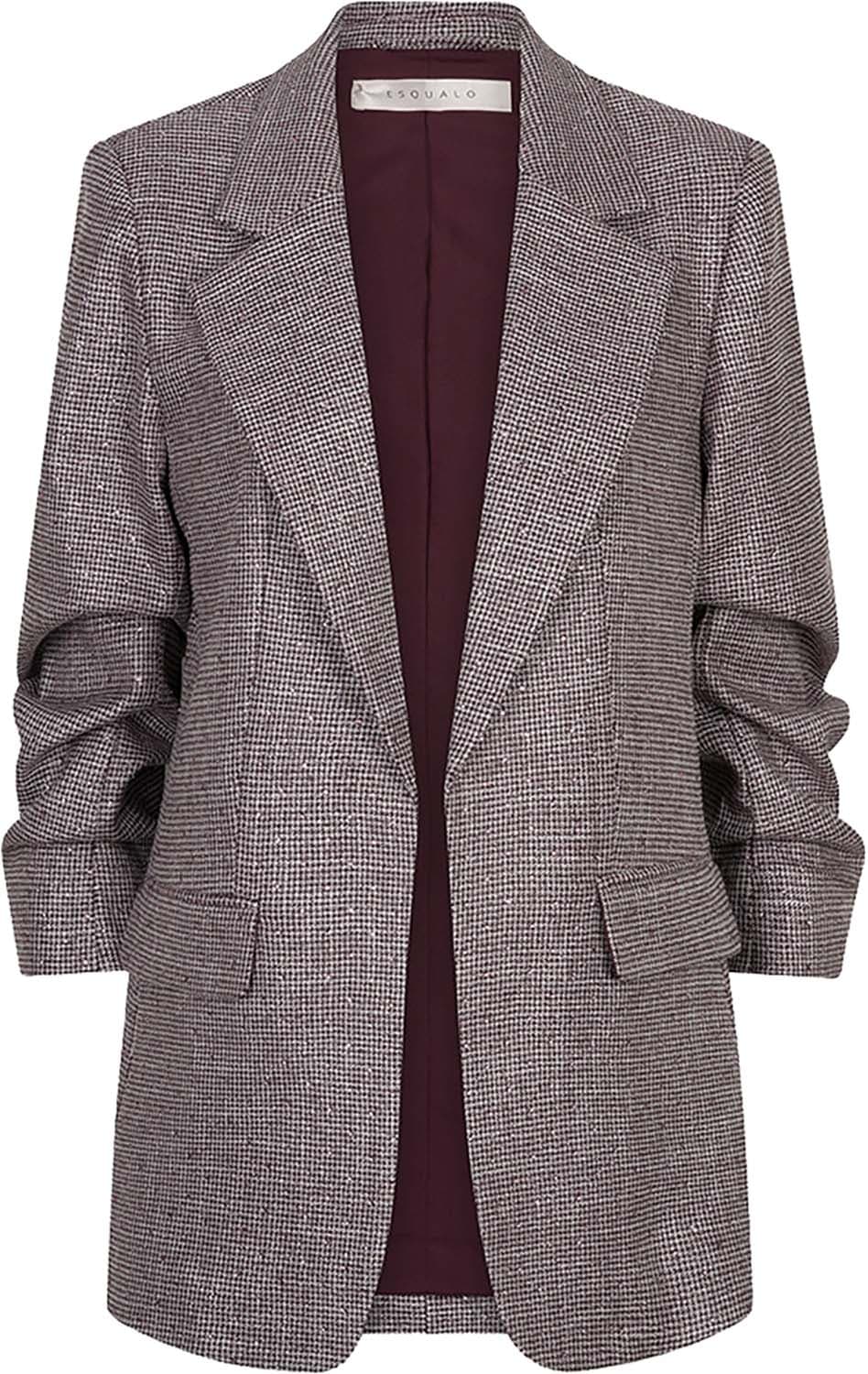 Esqualo Blazer Fancy Trass Bordeaux Rood dames