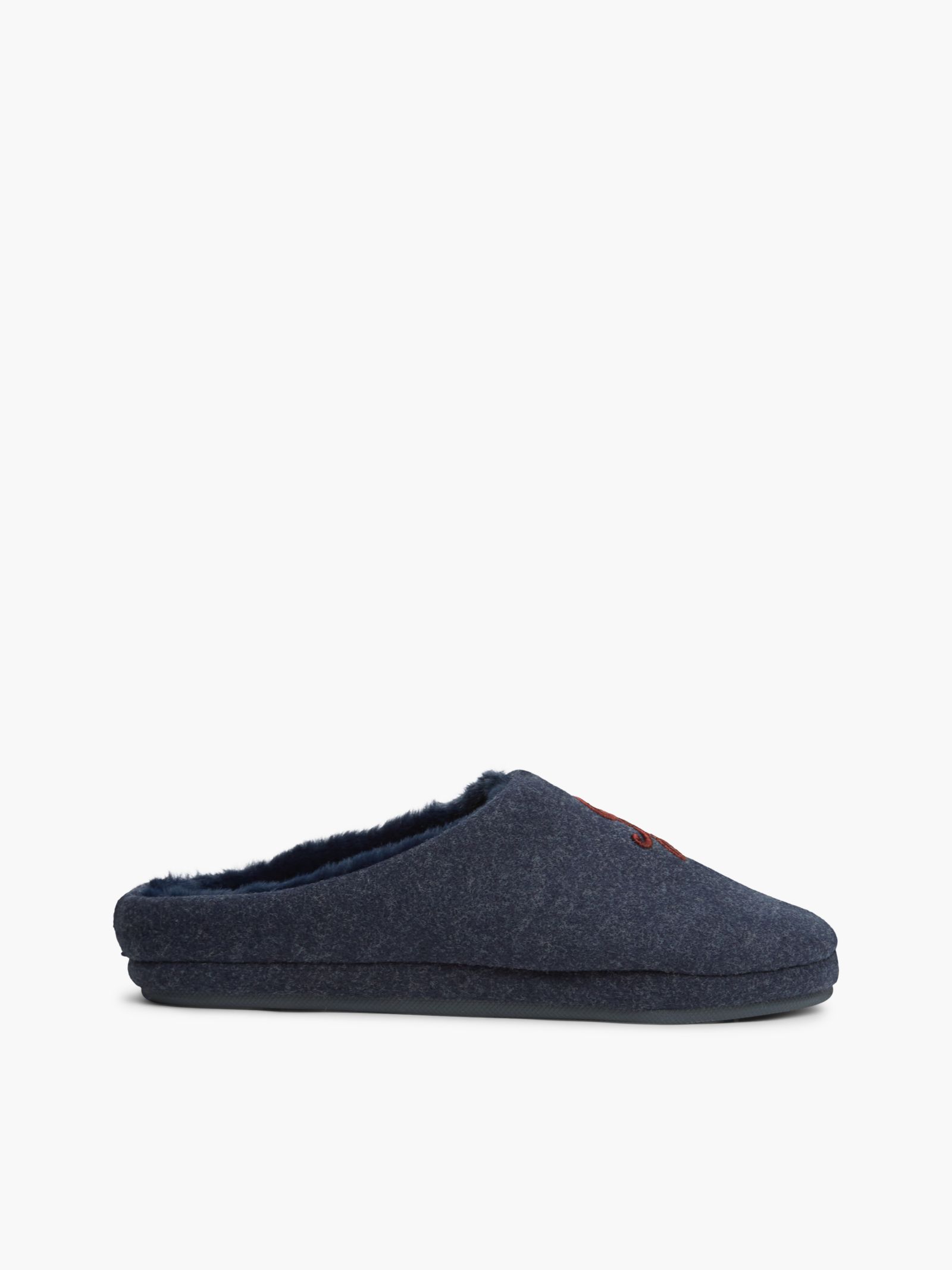 Tommy Hilfiger Pantoffel van vilt met geborduurd logo in marine