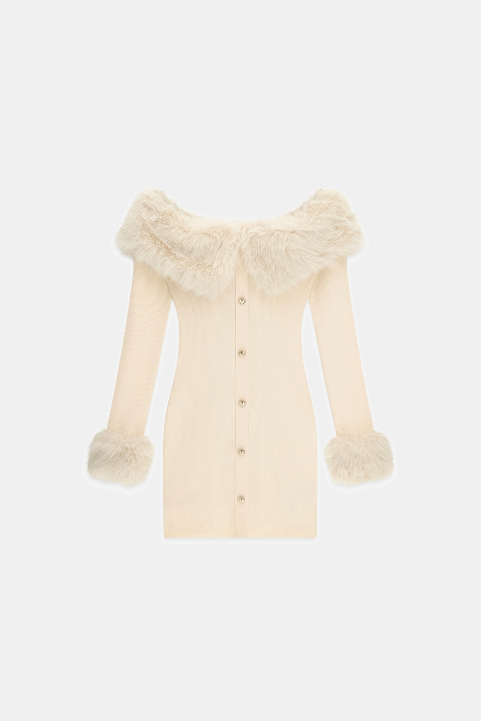 Guess Mini-Jurk Met Blote Schouders in wit