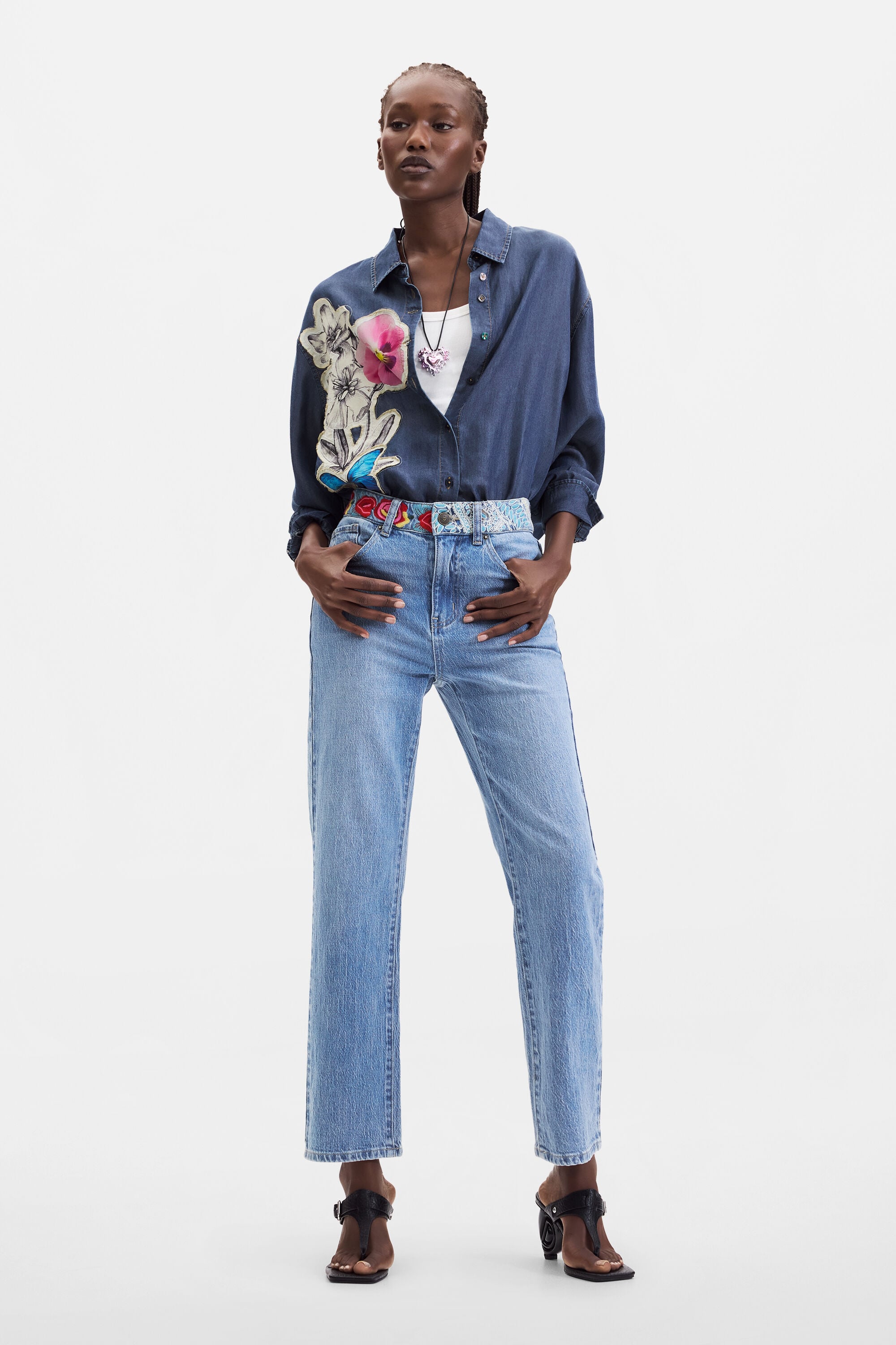 Desigual Regular jeans in blauw