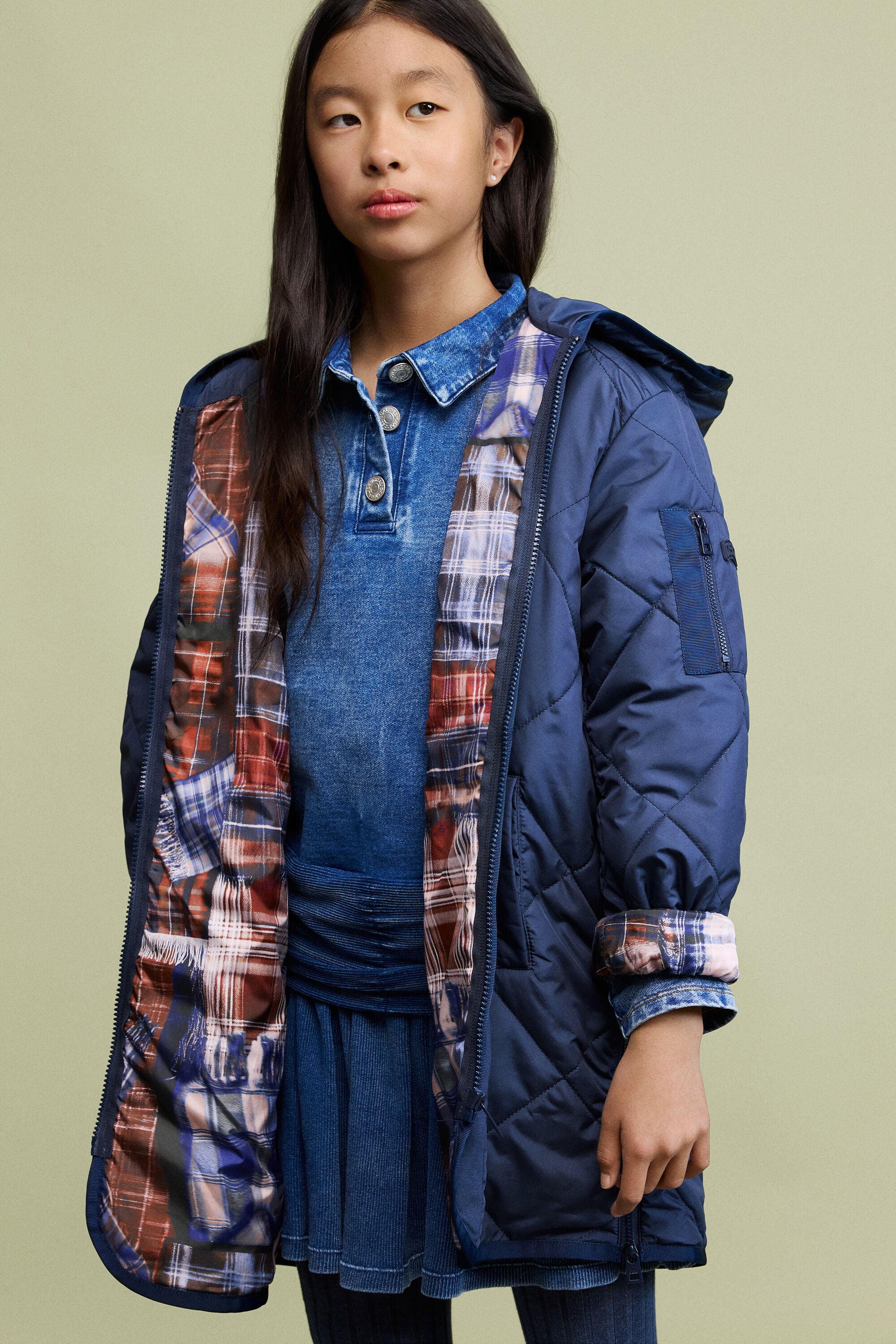 Desigual Gewatteerde jas met capuchon