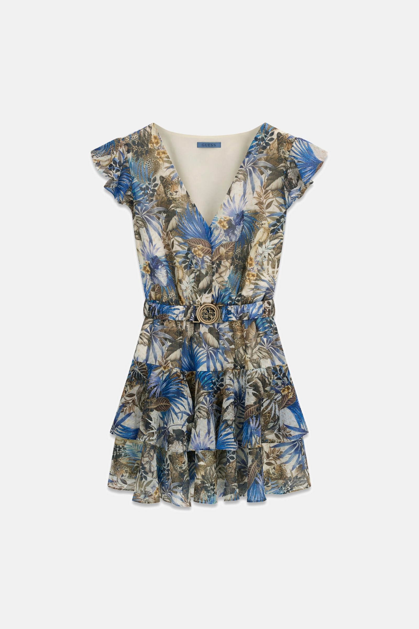Guess Bedrukt Mini Dress in blauw