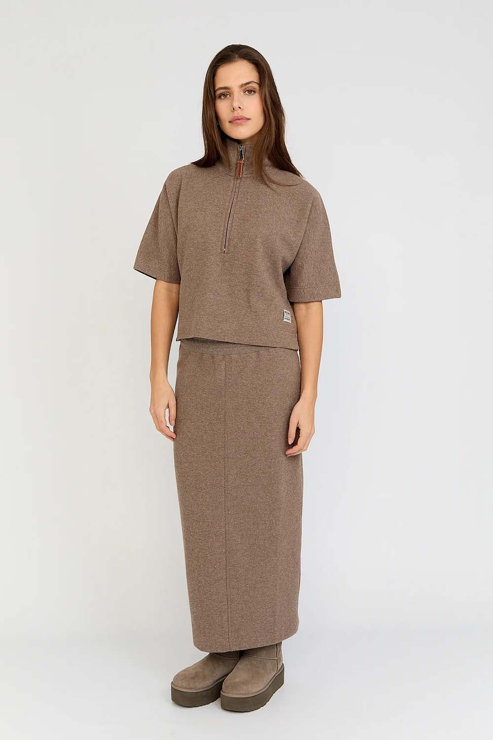 Moscow Sweater Ginevra Bruin dames