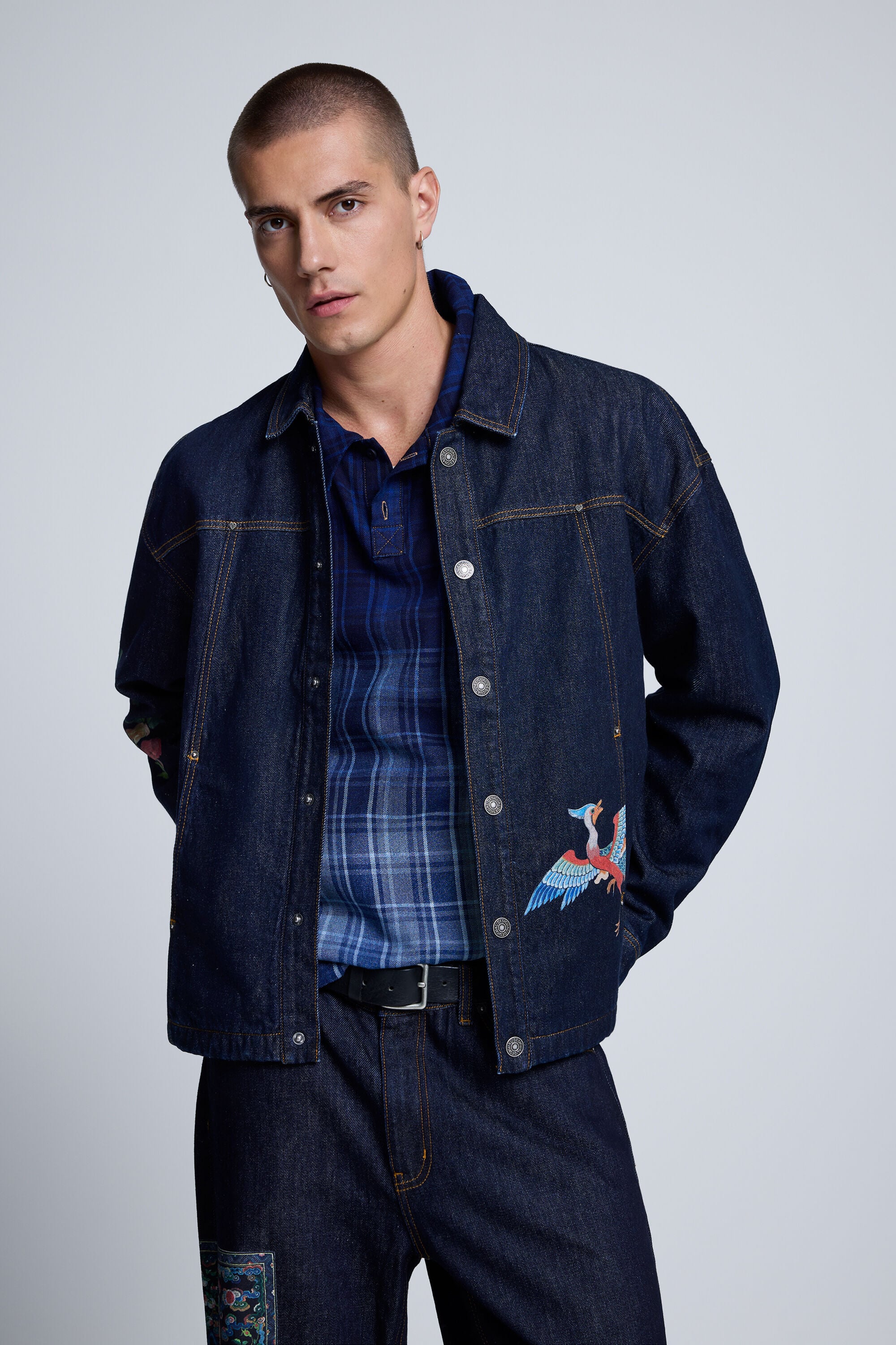 Desigual Bedrukte jas 100% katoen for men