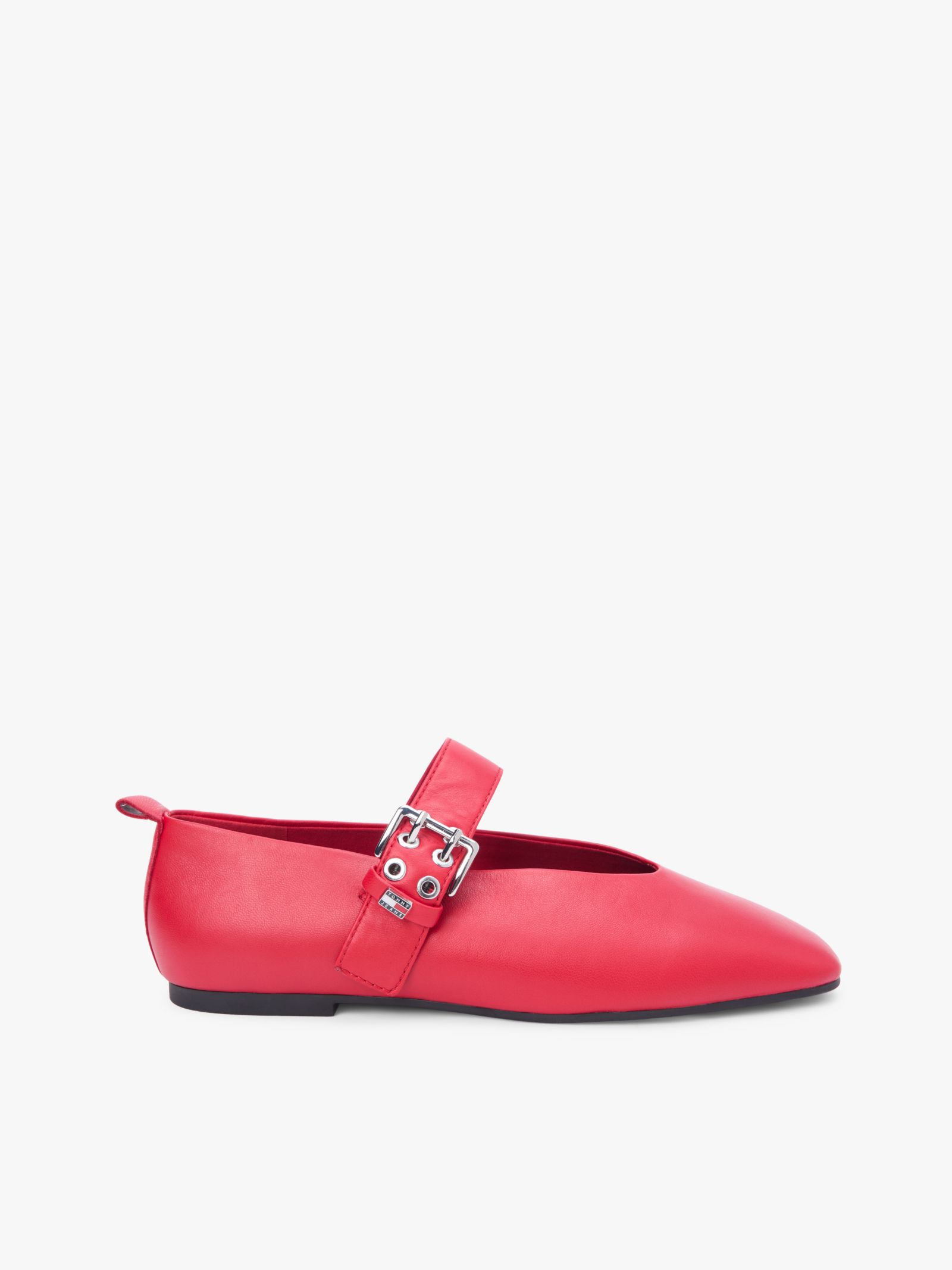Tommy Jeans Leren ballerina met gesp