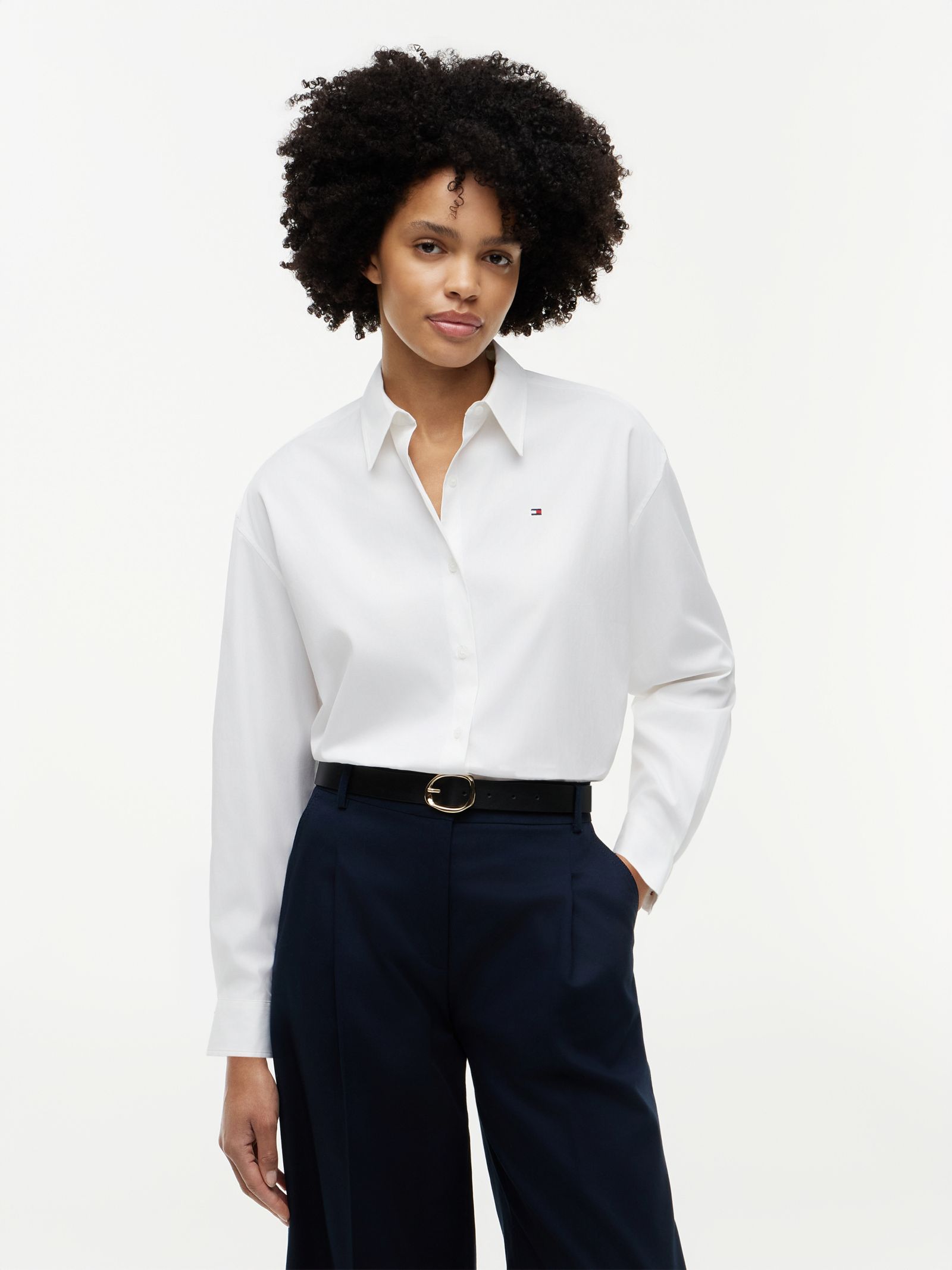 Tommy Hilfiger boxy fit poplin overhemd