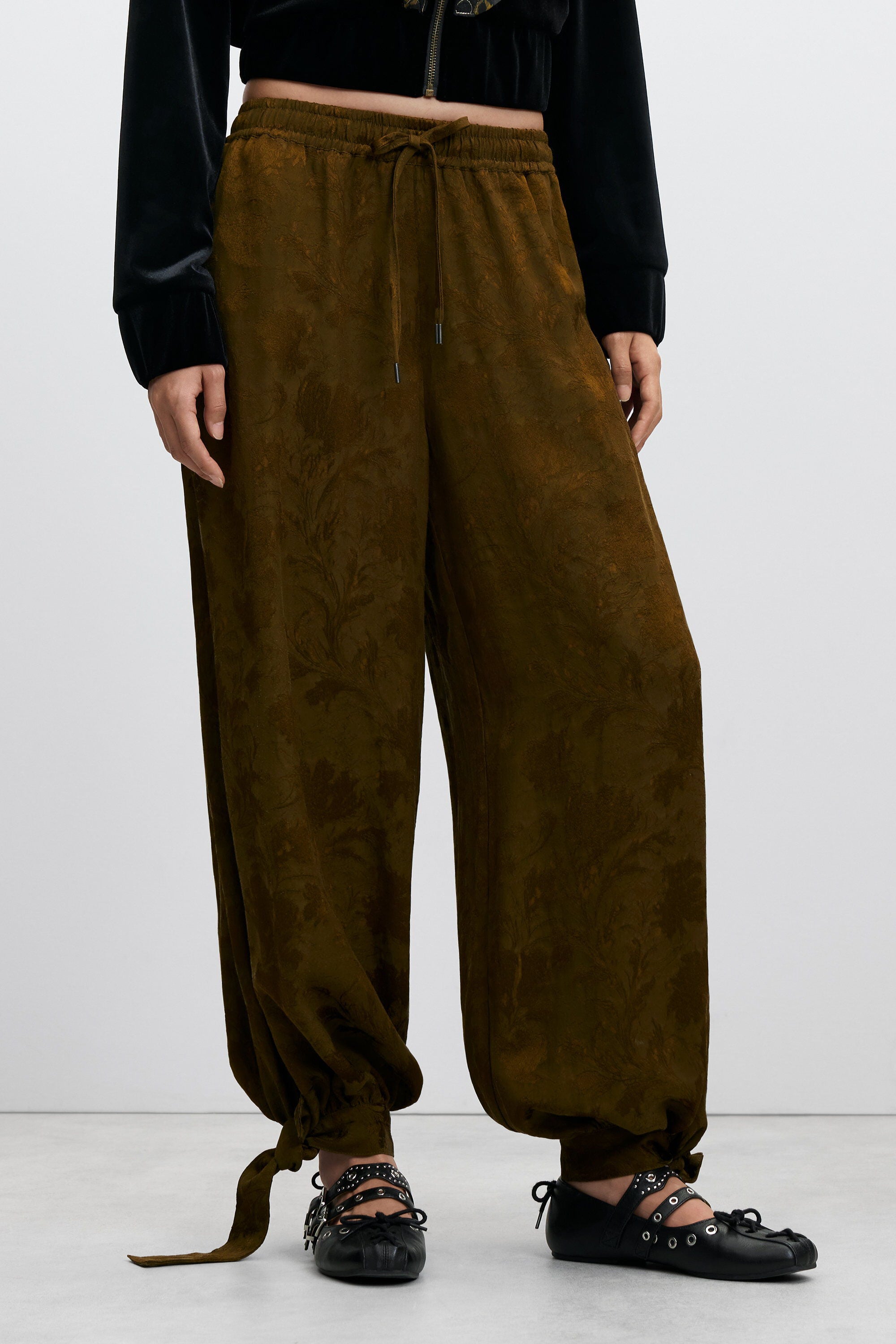 Desigual ballonbroek van lyocell in bruin