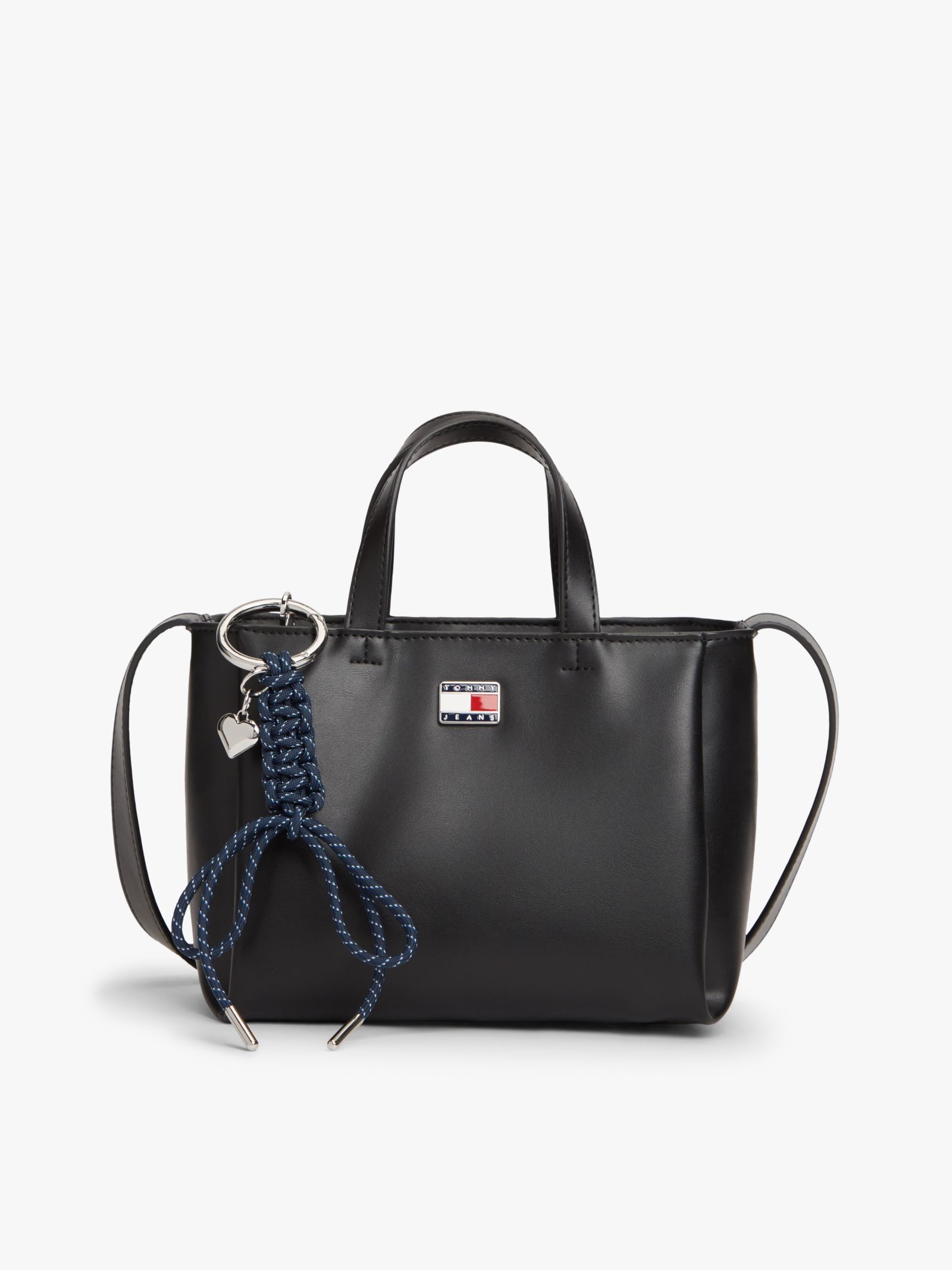 Tommy Jeans crossbody shopper met logo en bedel