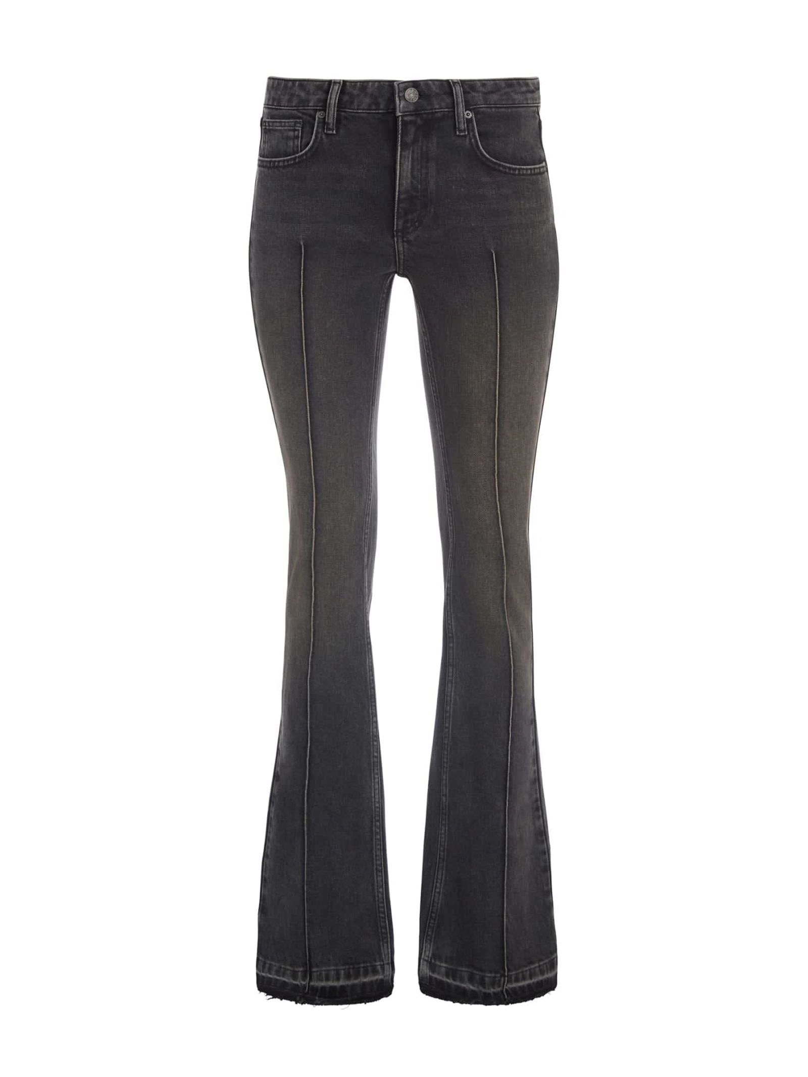 Guess Wijd Uitlopende Jeans Normale Taille for women in zwart