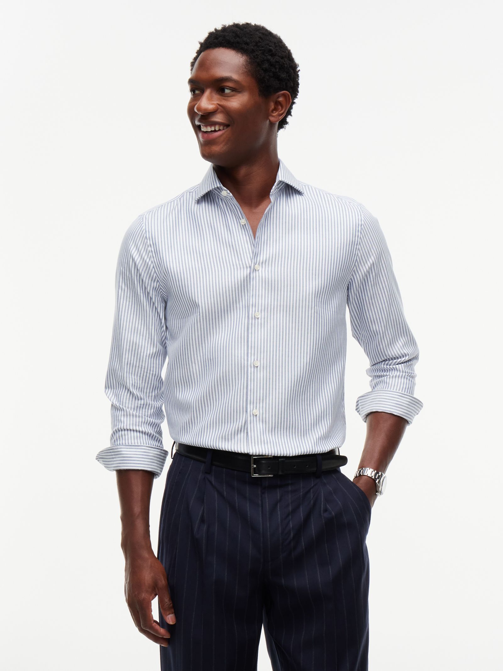 Tommy Hilfiger New York Label slim fit oxford overhemd