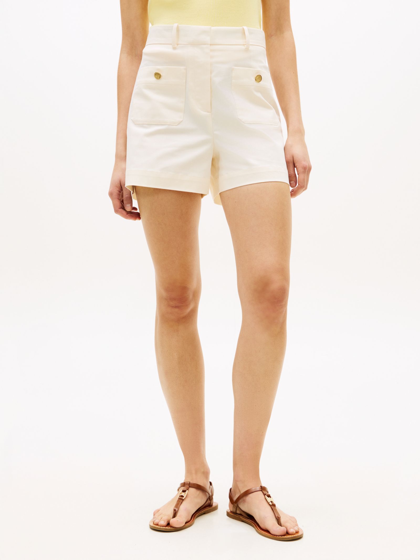 Tommy Hilfiger Short met goudkleurige knopen met embleem