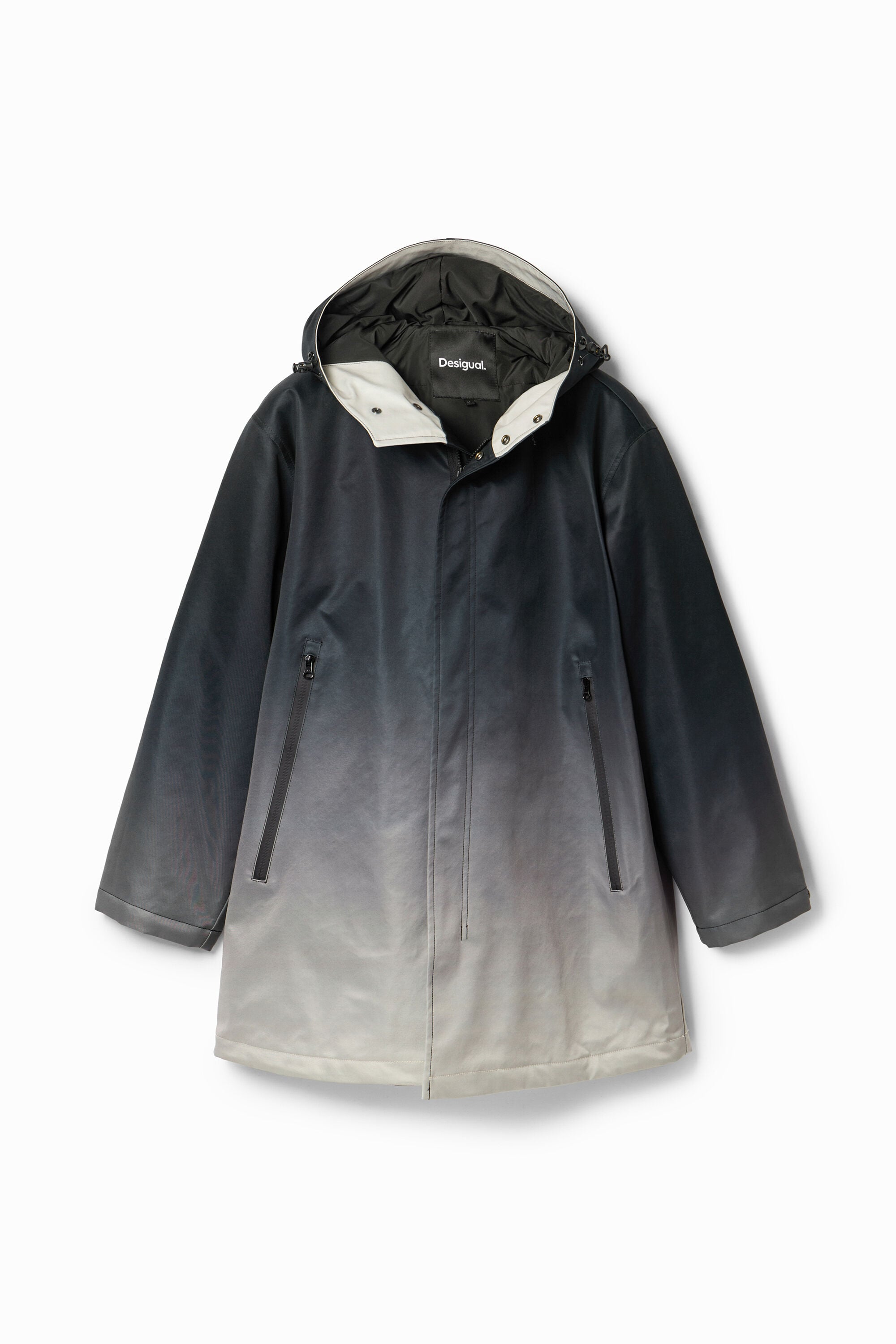 Desigual Parka met kleurverloop en capuchon