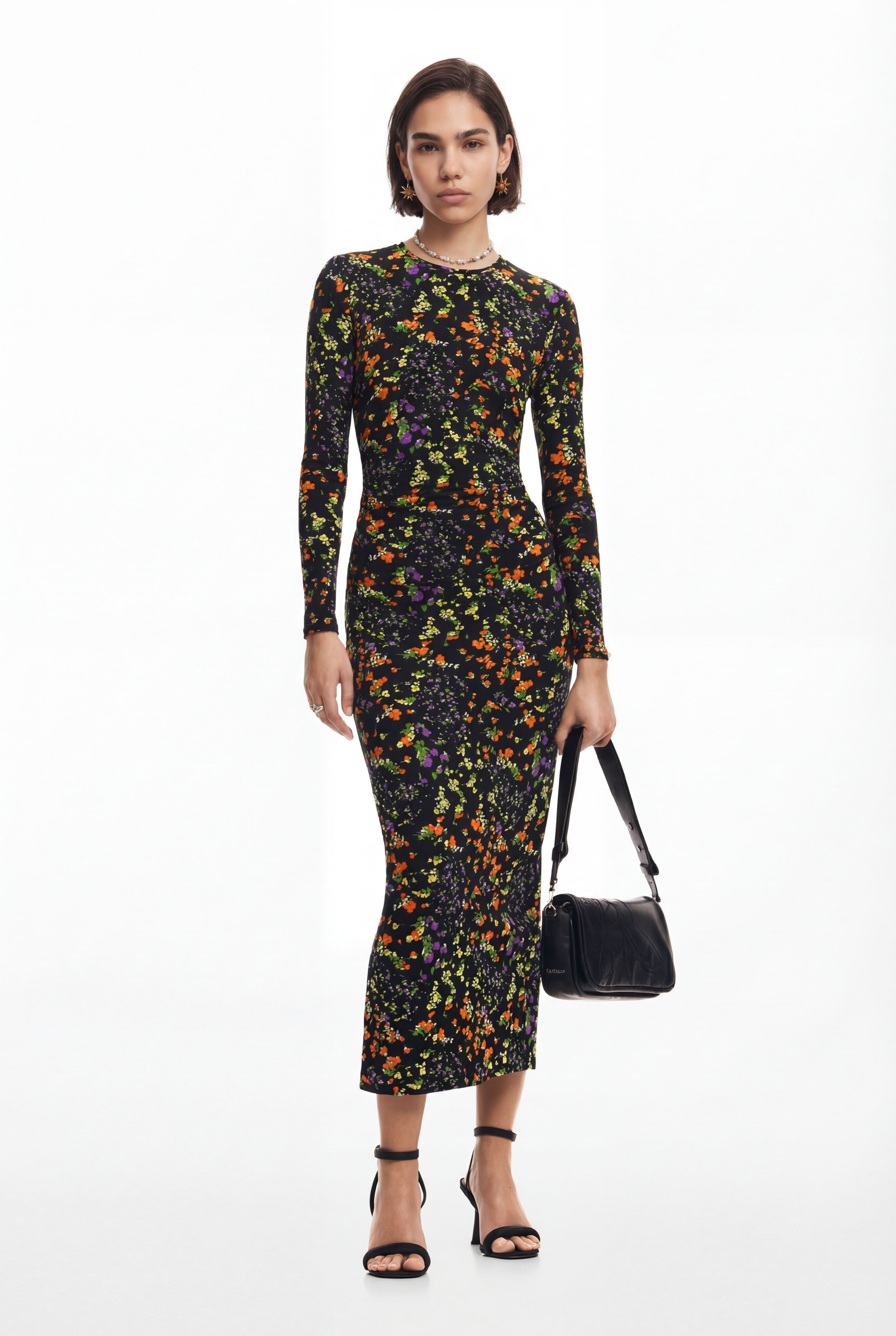 Desigual Slank bloemenjurk