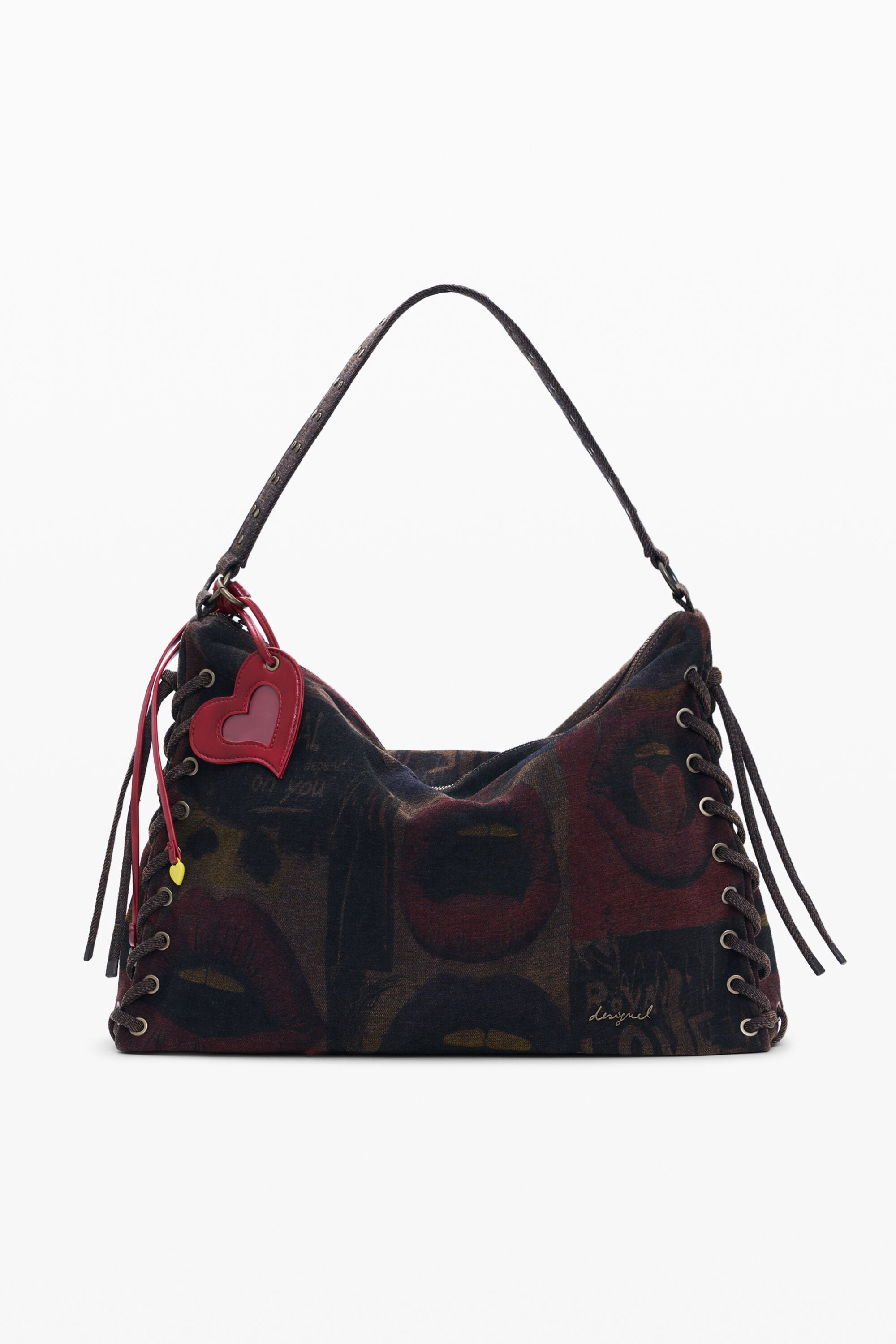 Desigual Grote tas graffiti lippen