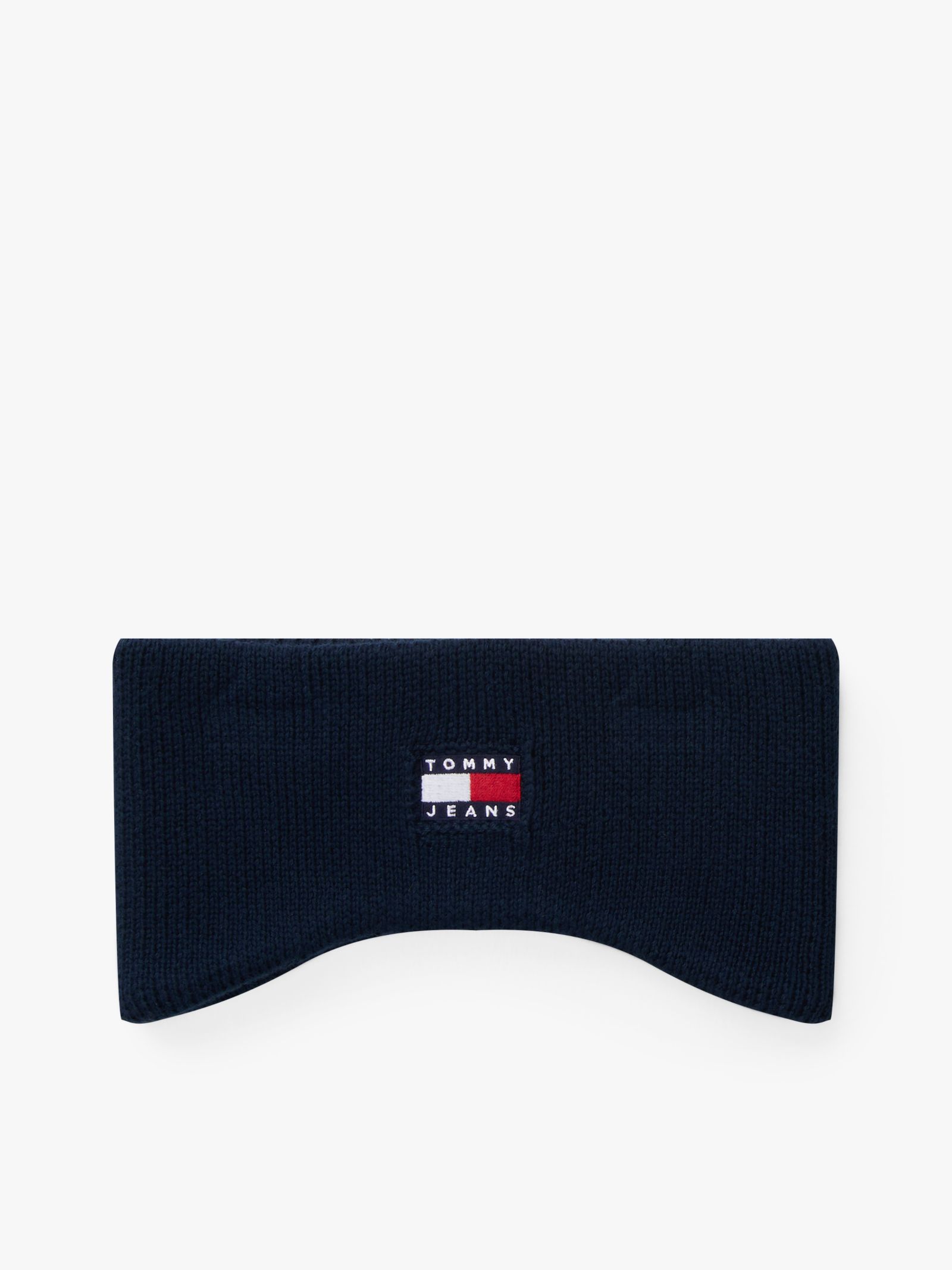 Tommy Jeans Heritage gebreide hoofdband met logo in marine