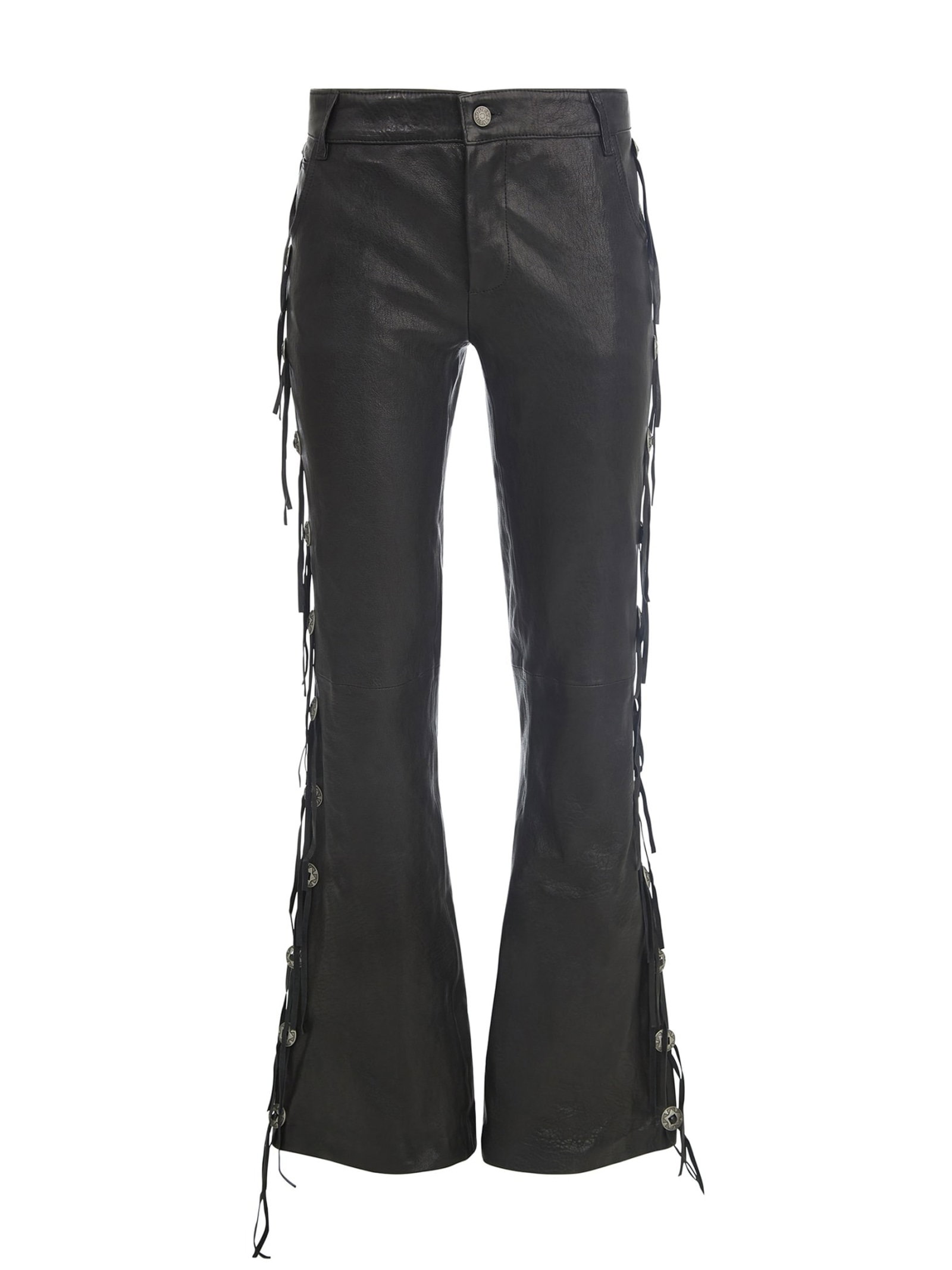 Guess Leren Broek Met Franje