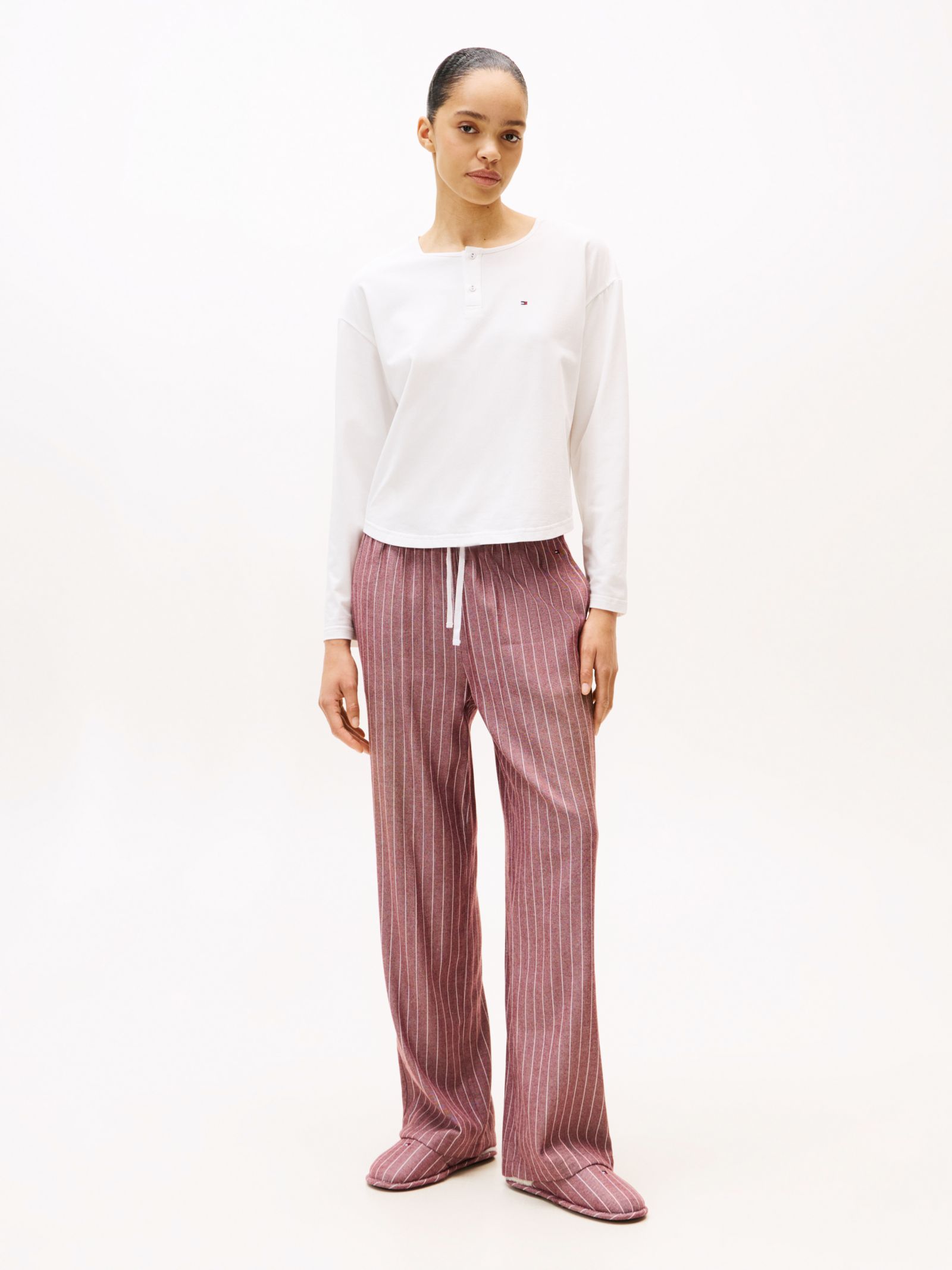 Tommy Hilfiger Essential cadeauset van pyjama en pantoffels