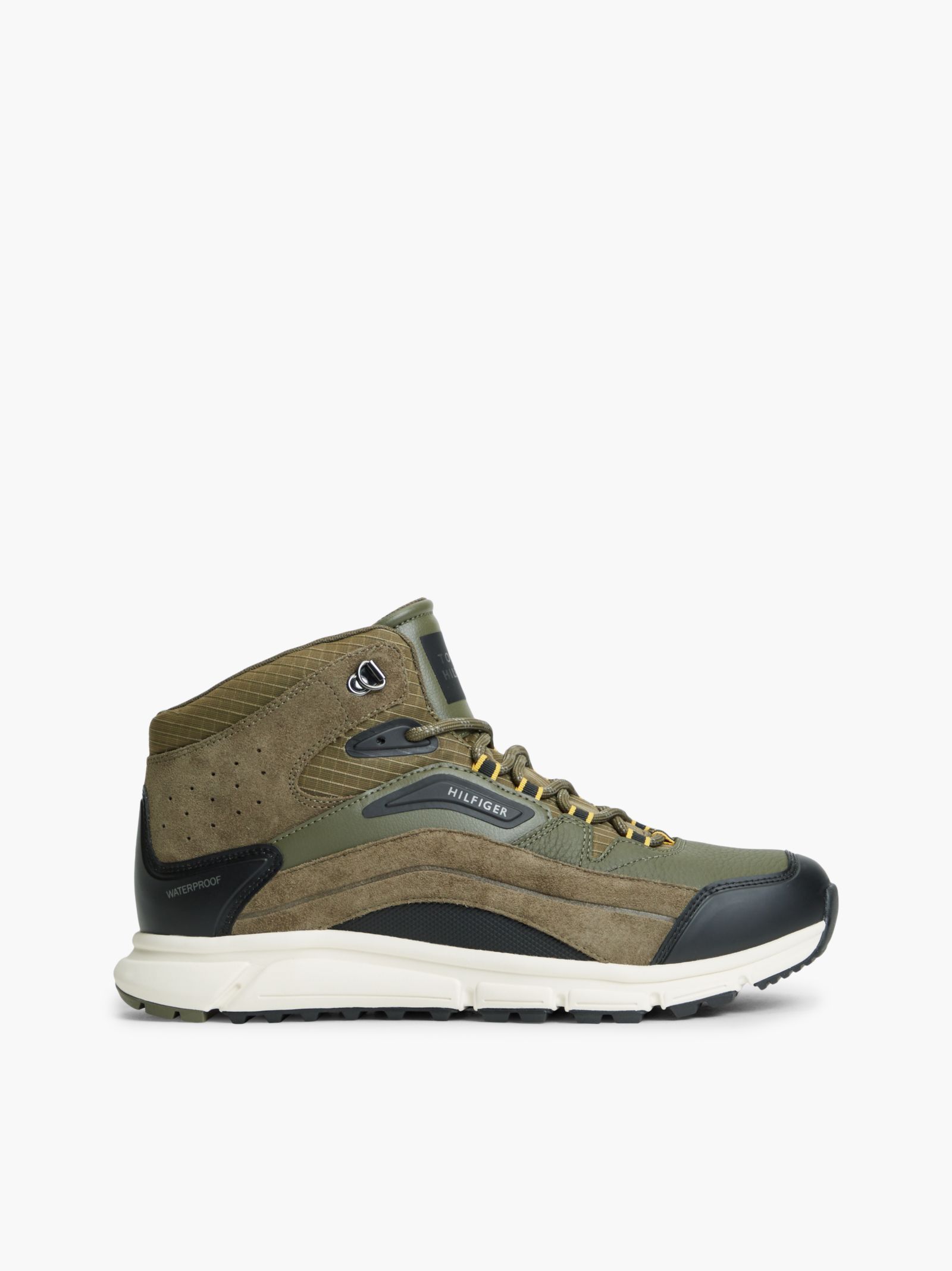 Tommy Hilfiger Waterdichte leren Chukka High Top Sneaker in groen