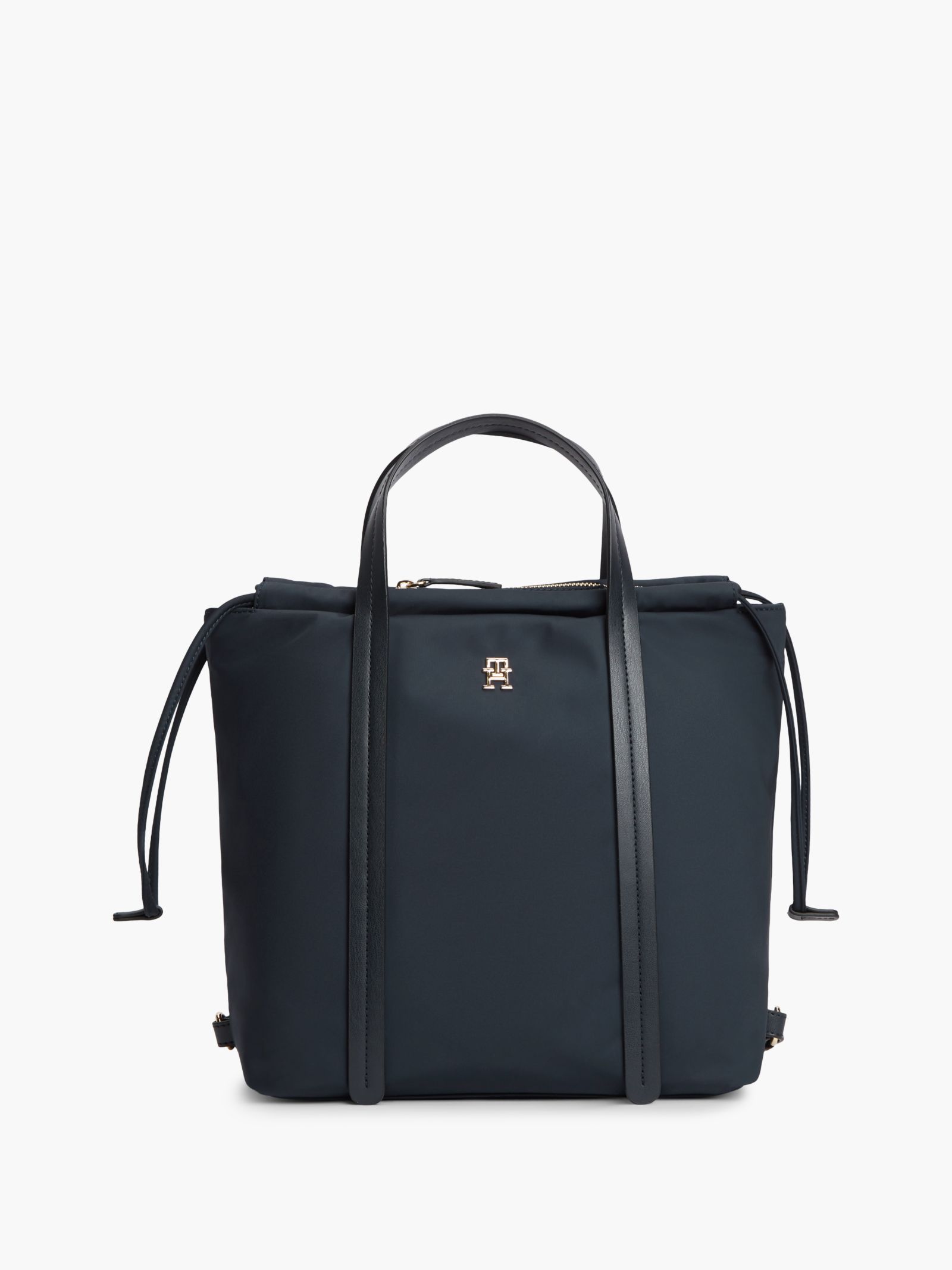 Tommy Hilfiger TH Monogram convertible shopper rugzak in marine