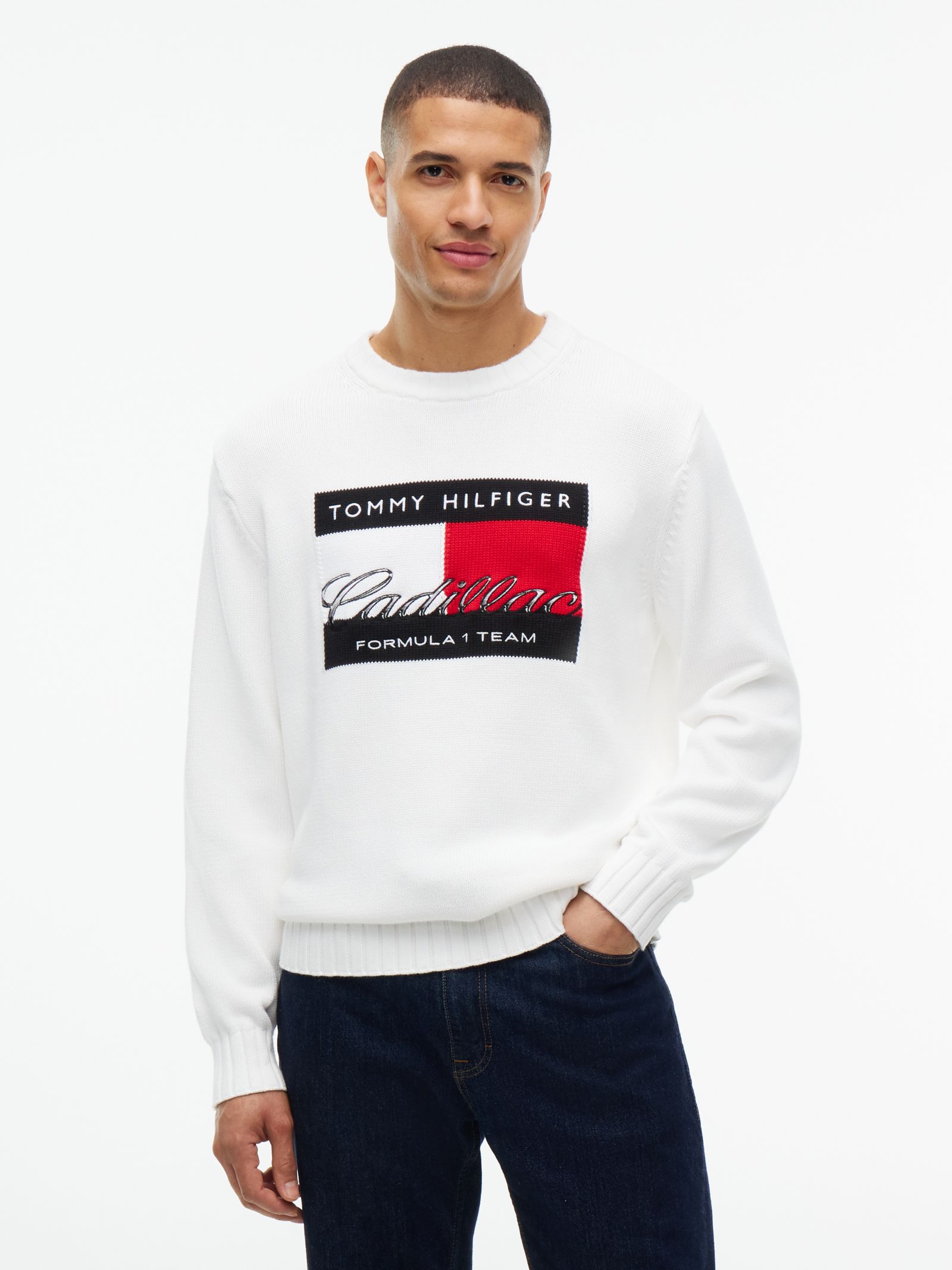Tommy Hilfiger TH X Cadillac Formula 1® Team trui met vlag