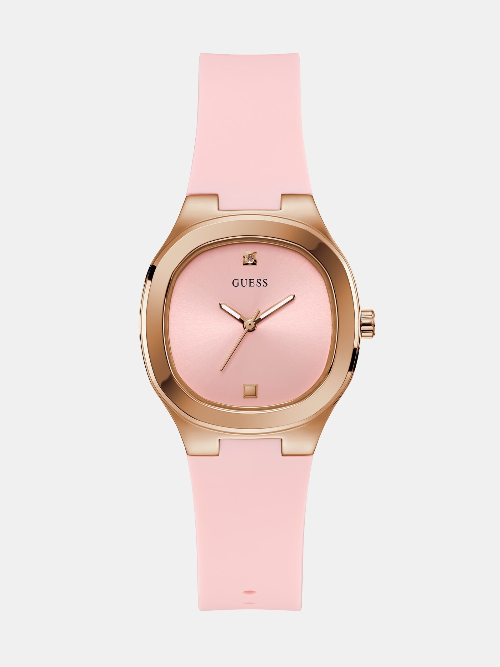 Guess Analoog Siliconen Horloge voor dames in roze