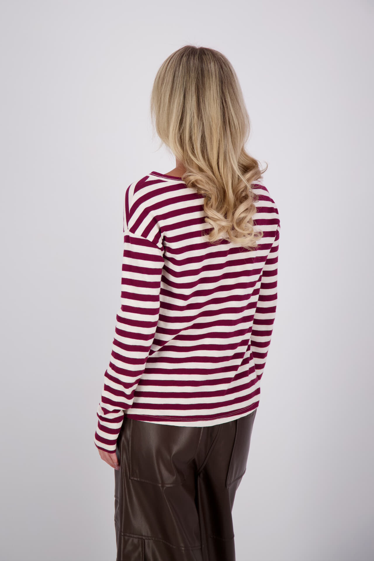 The Shirt Project Top Bordeaux Rood dames in rood