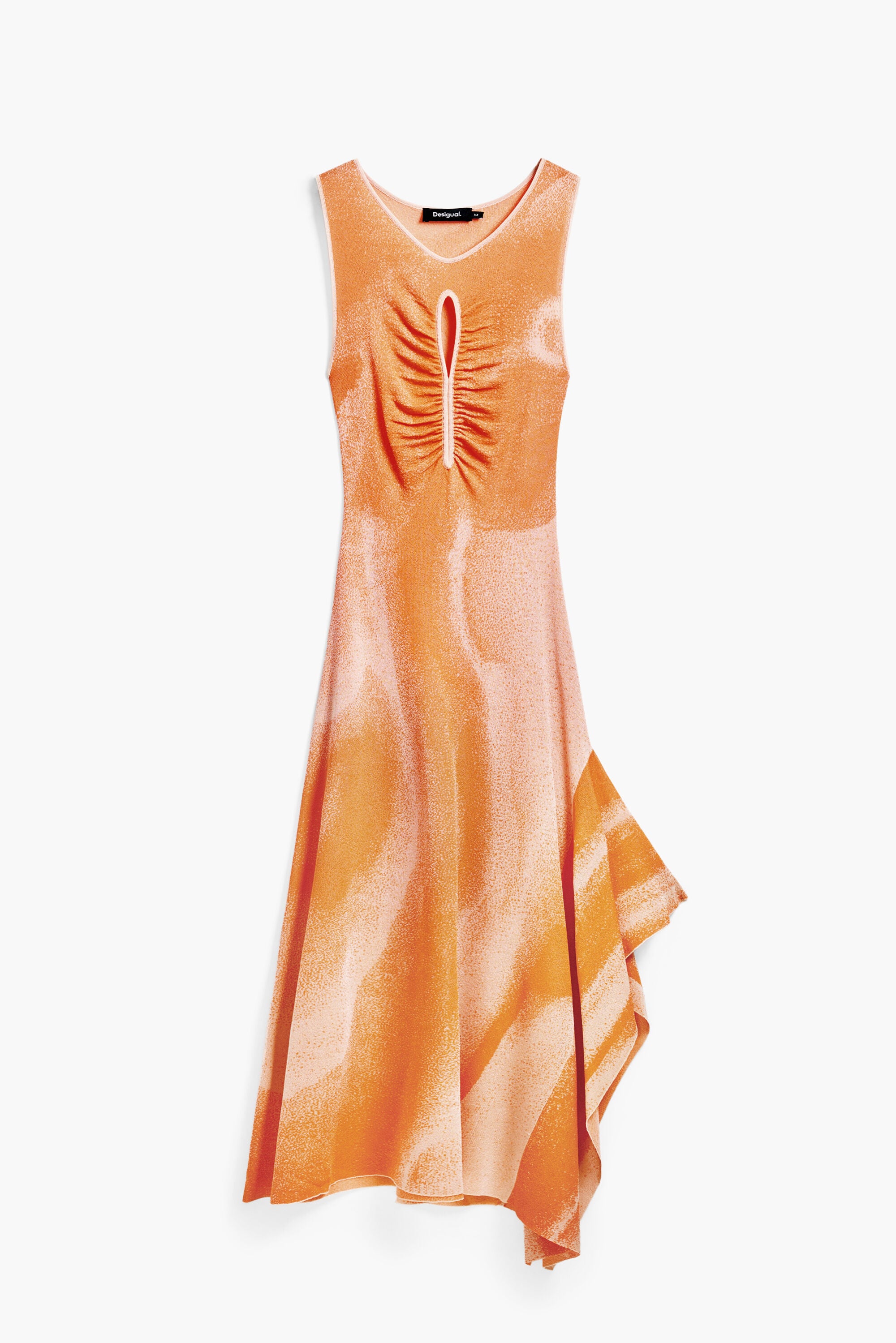 Desigual Jacquard cut-out jurk
