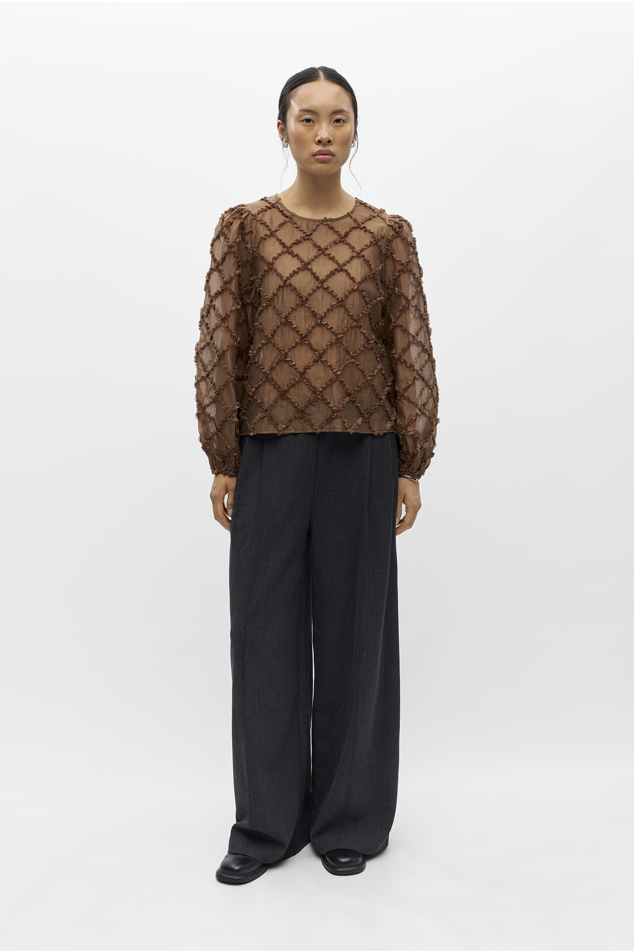 Object Top Luisa Bruin dames