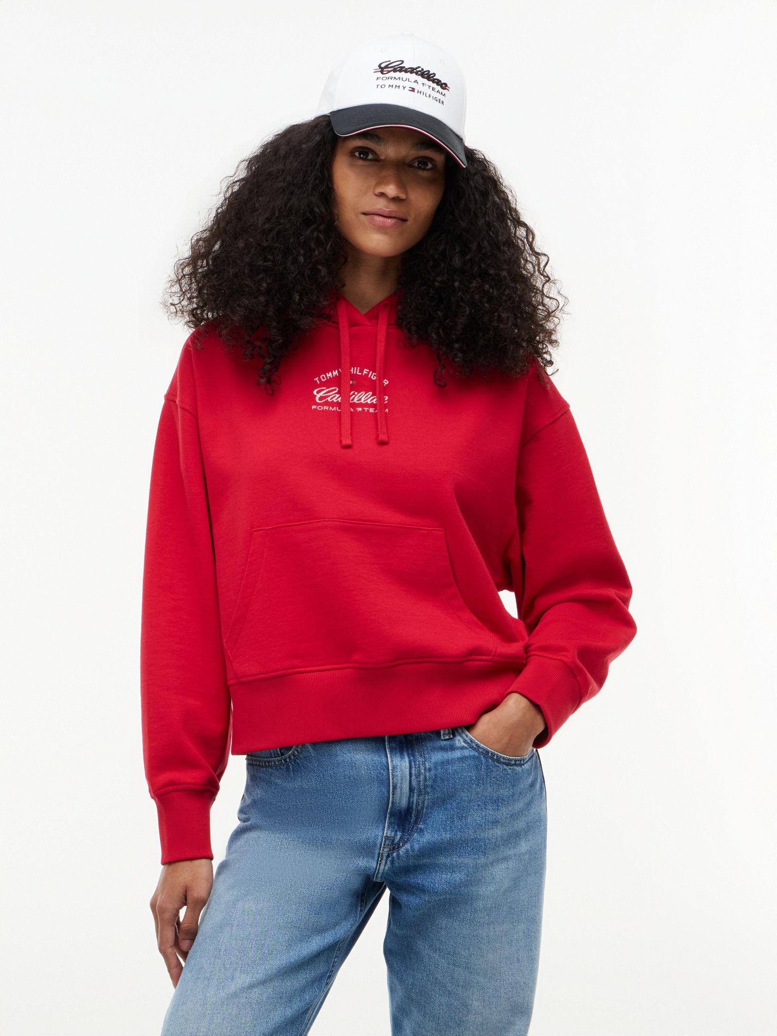 Tommy Hilfiger TH X Cadillac Formula 1® Team hoodie met logo for women