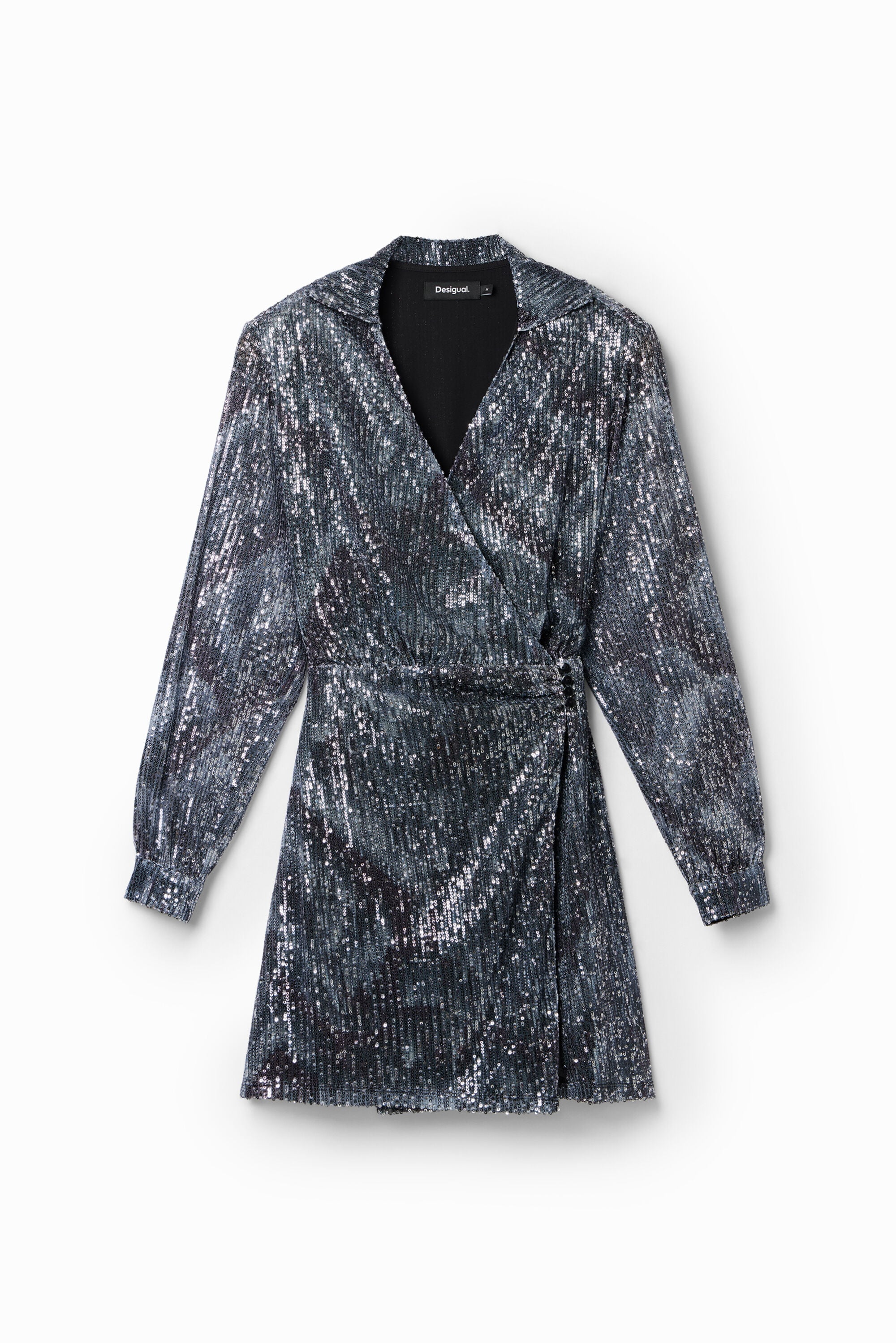 Desigual Korte wikkeljurk pailletten