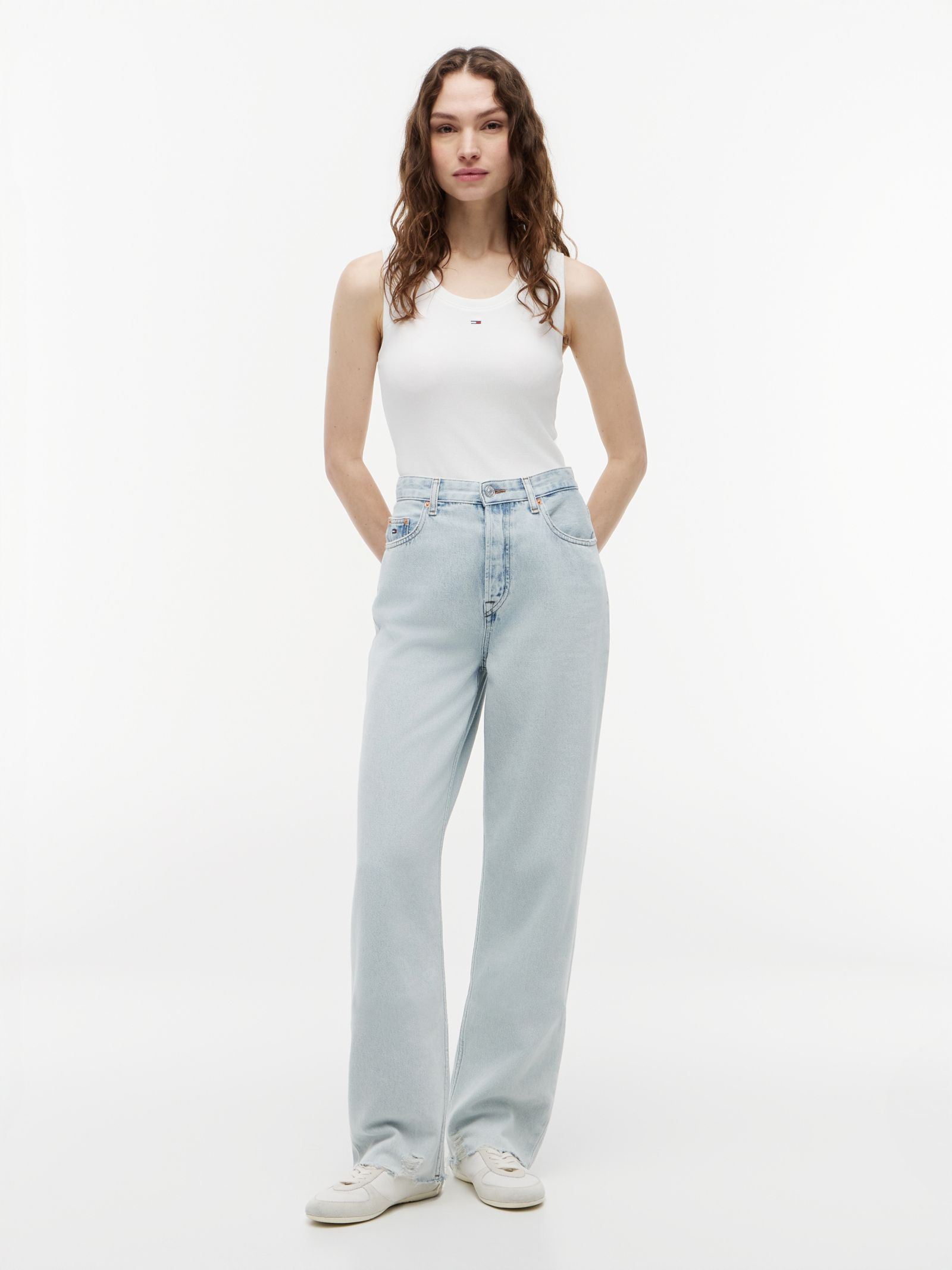 Tommy Jeans Layla high rise straight jeans in blauw